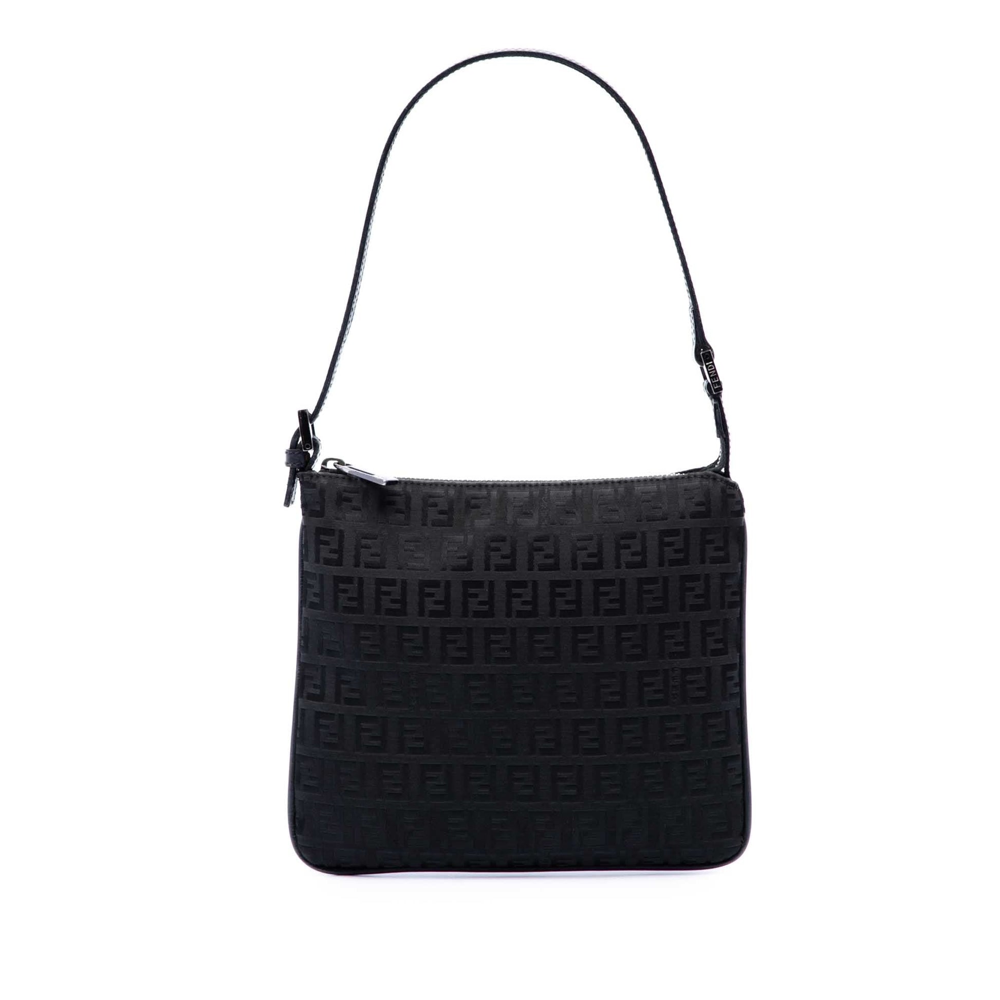 Fendi Zucchino Canvas Shoulder Bag