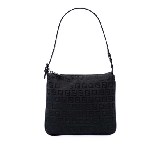 Fendi Zucchino Canvas Shoulder Bag