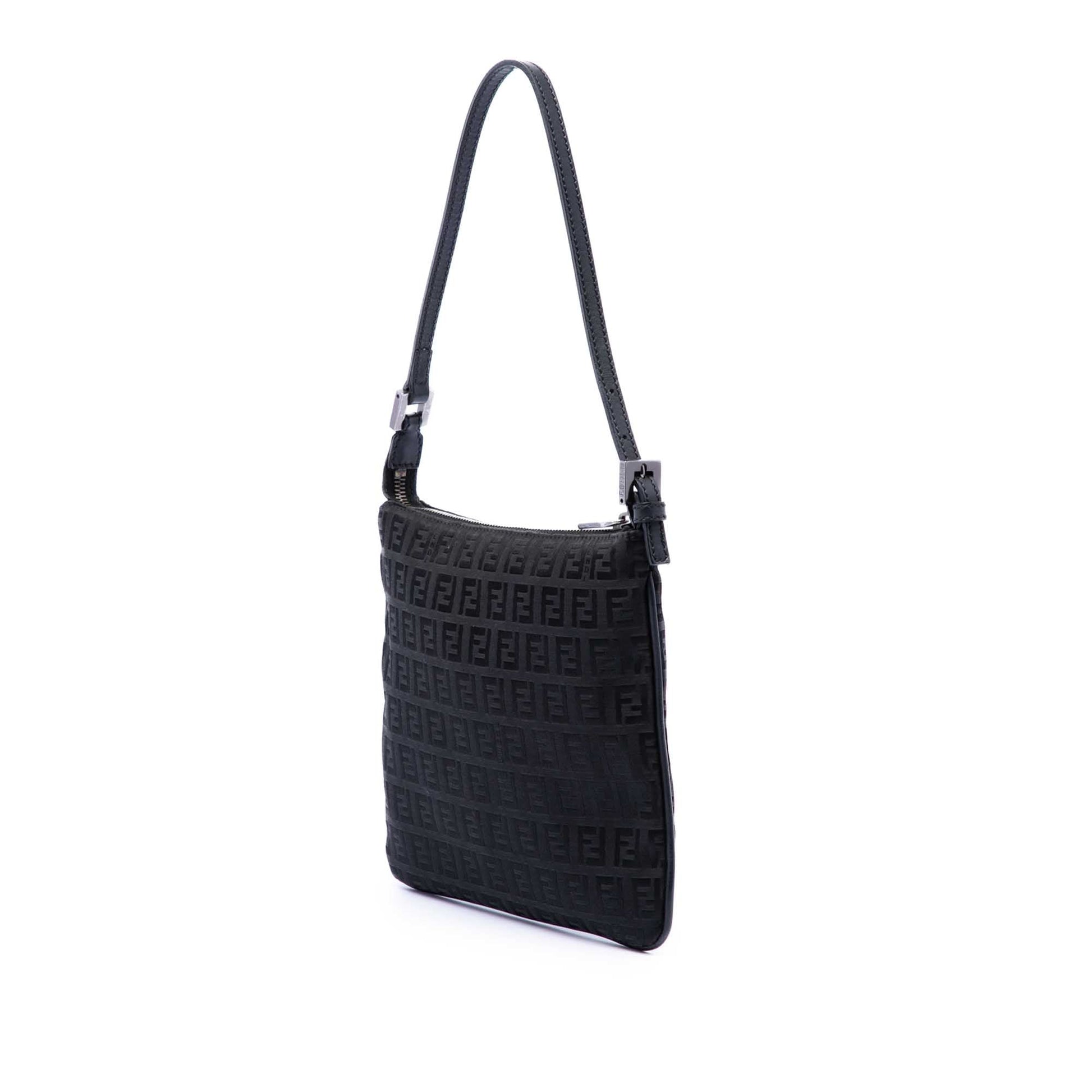 Fendi Zucchino Canvas Shoulder Bag