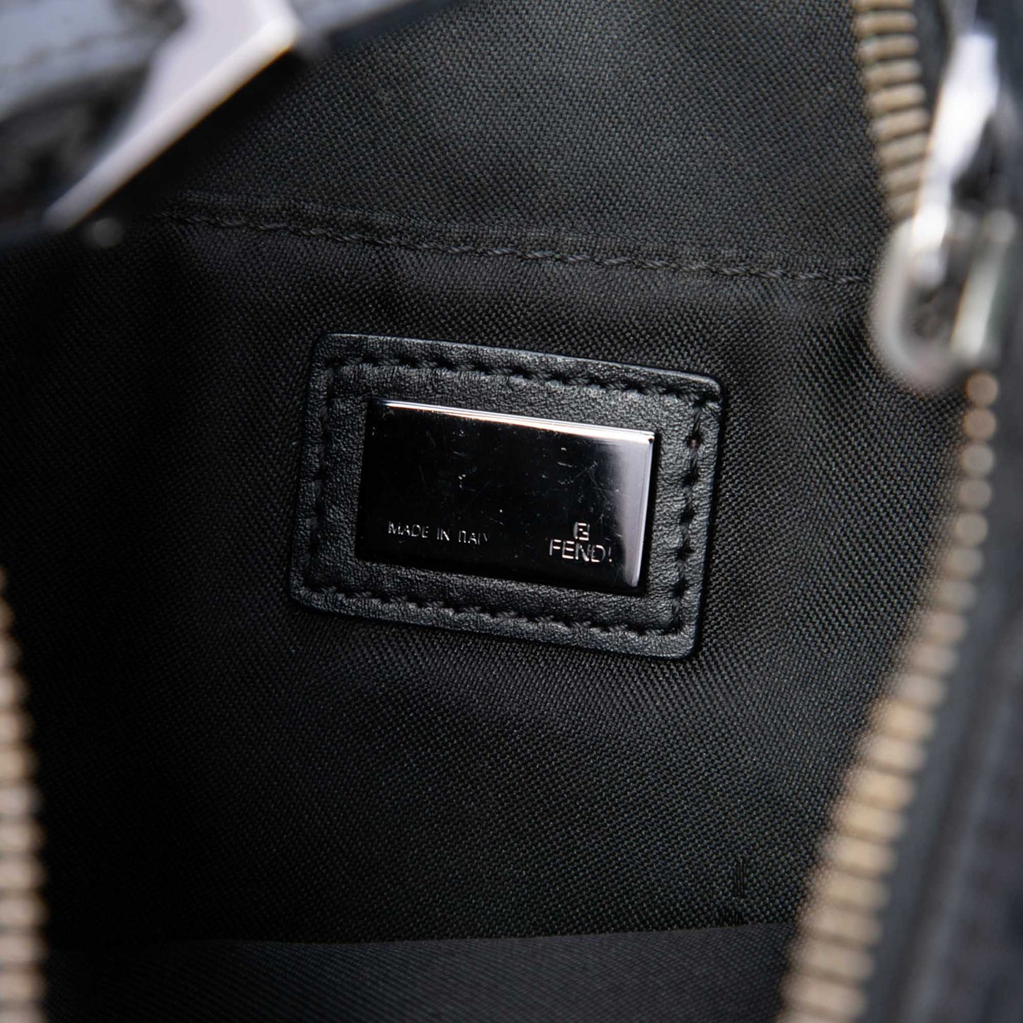 Fendi Zucchino Canvas Shoulder Bag