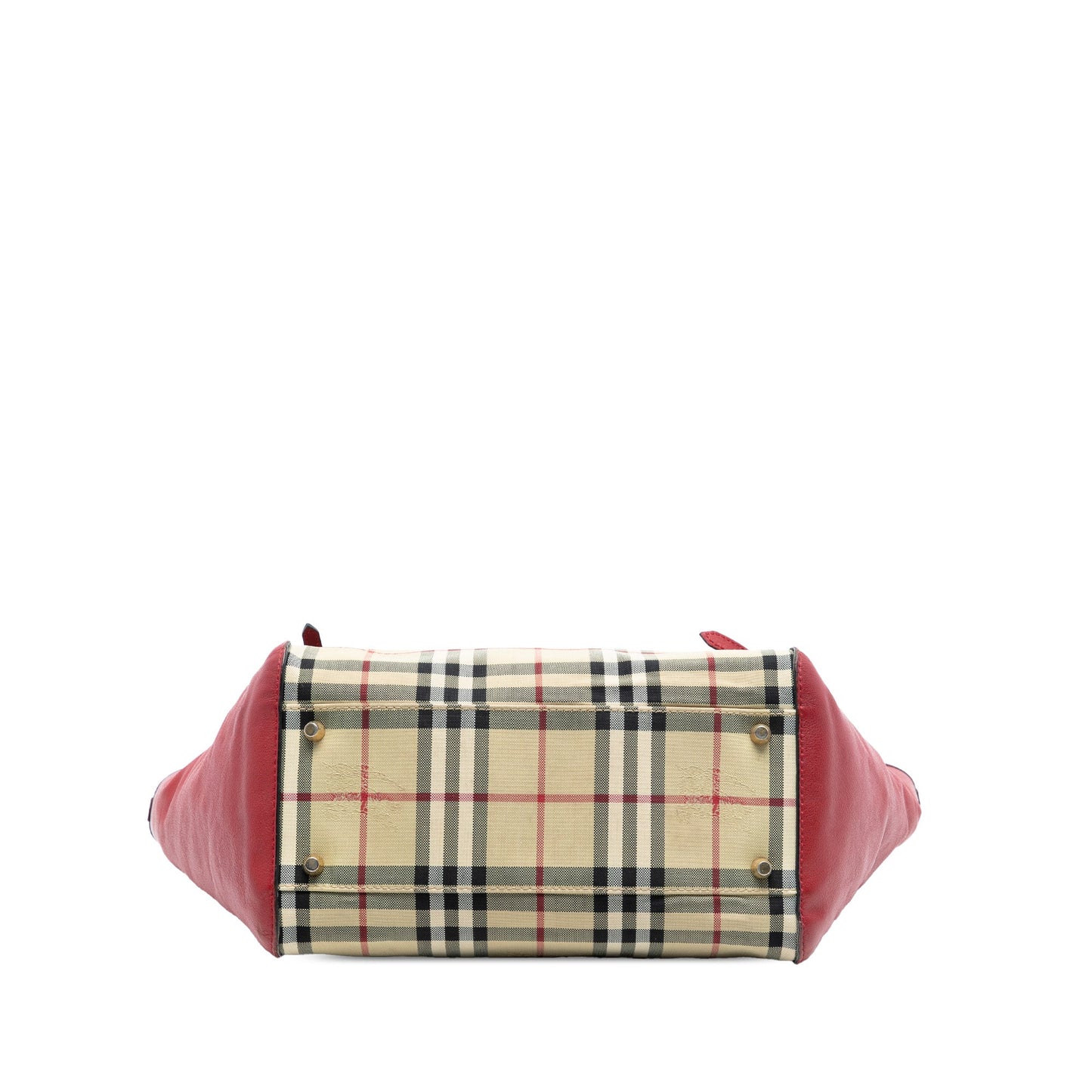 Burberry Small Haymarket Check Canvas and Leather Canterbury Tote