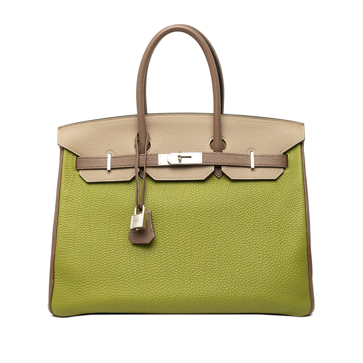 Hermès Special Order Tricolor Togo Birkin Retourne 35 — Green