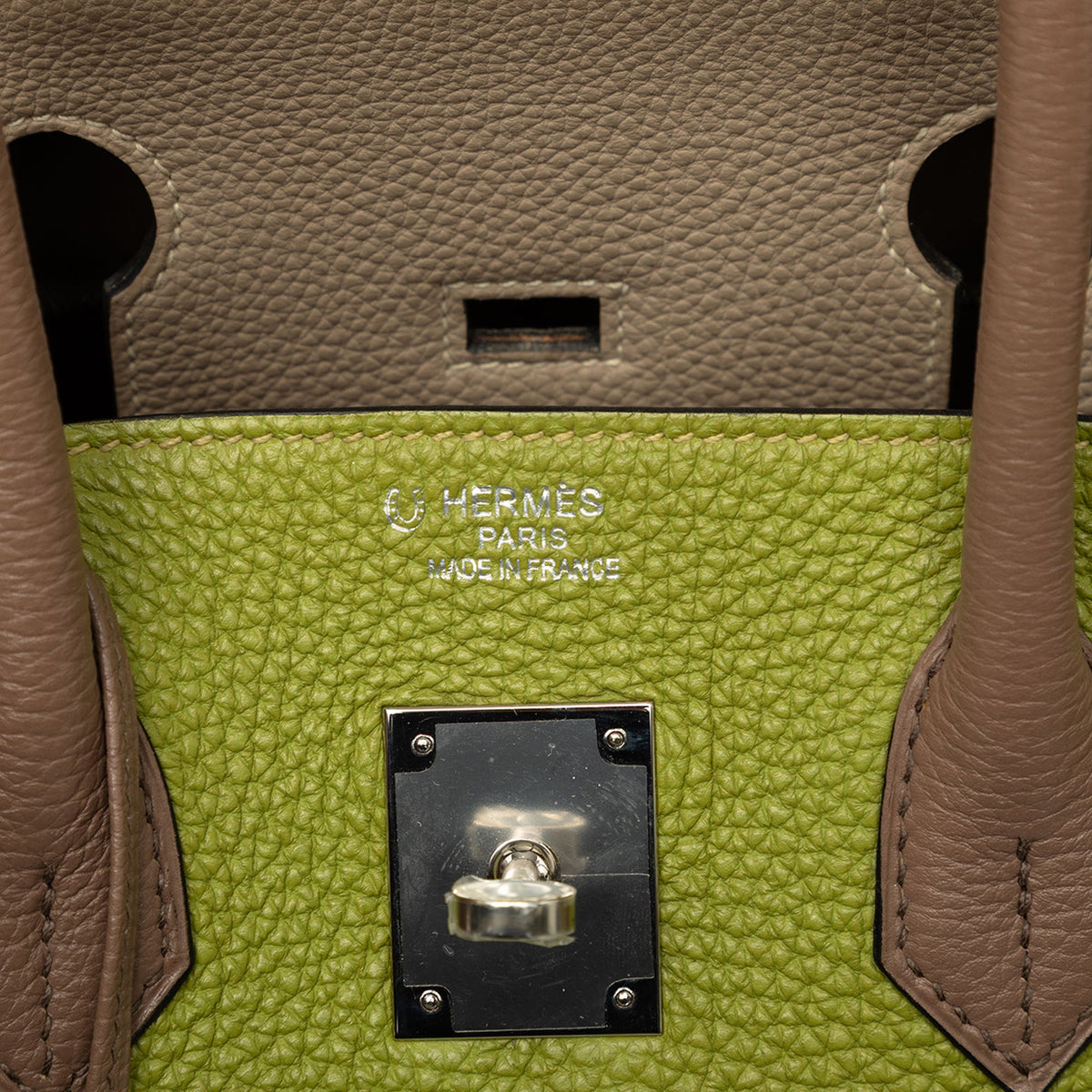Hermès Special Order Tricolor Togo Birkin Retourne 35 — Green