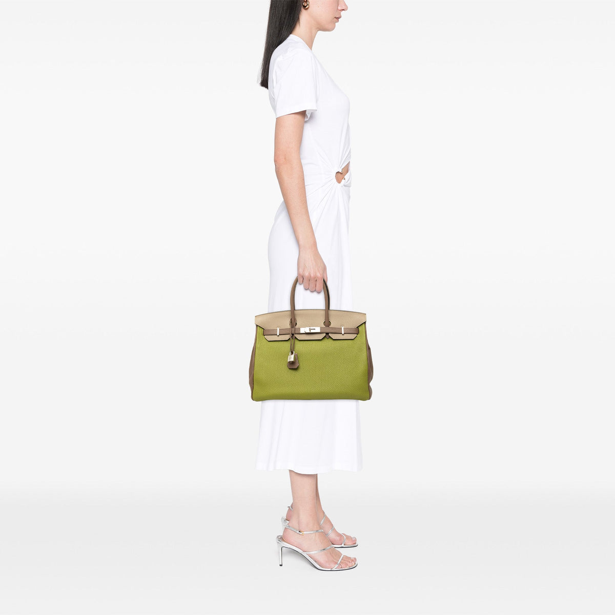 Hermès Special Order Tricolor Togo Birkin Retourne 35 — Green