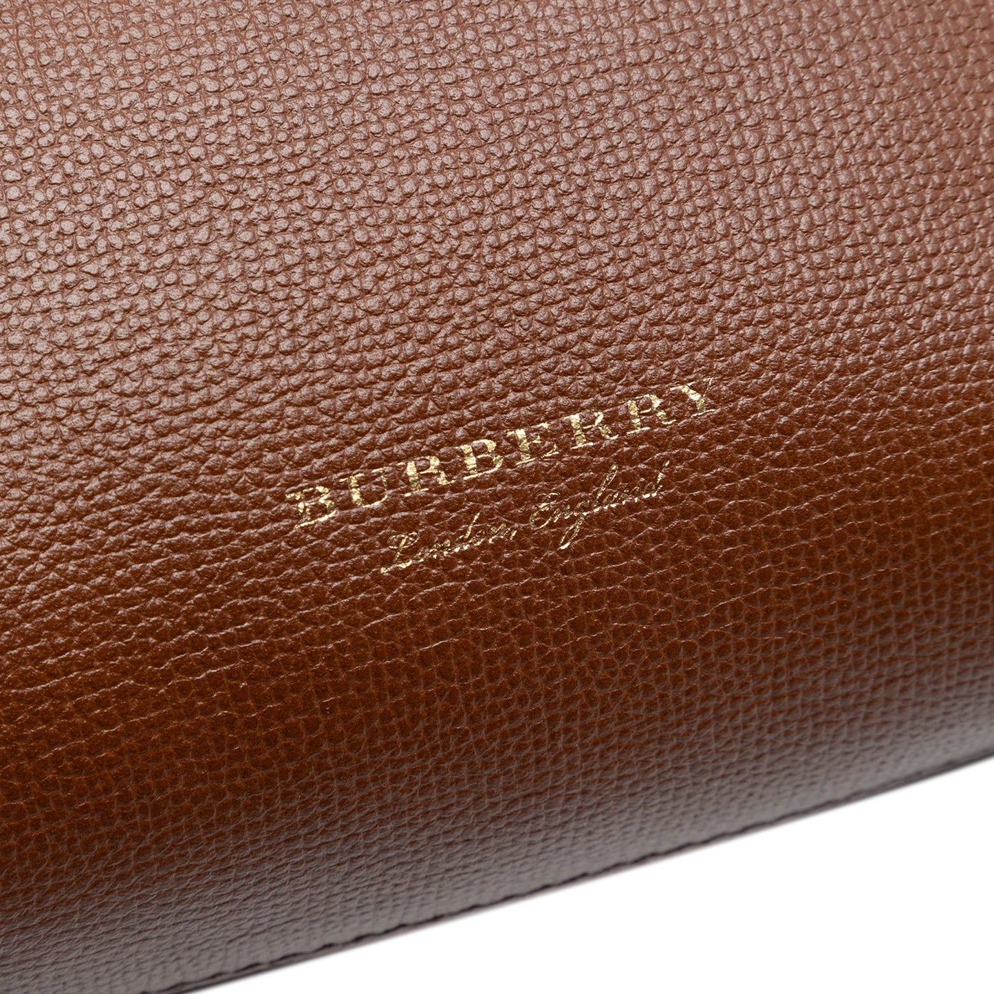 Burberry Small Grainy Calfskin and House Check Banner Satchel
