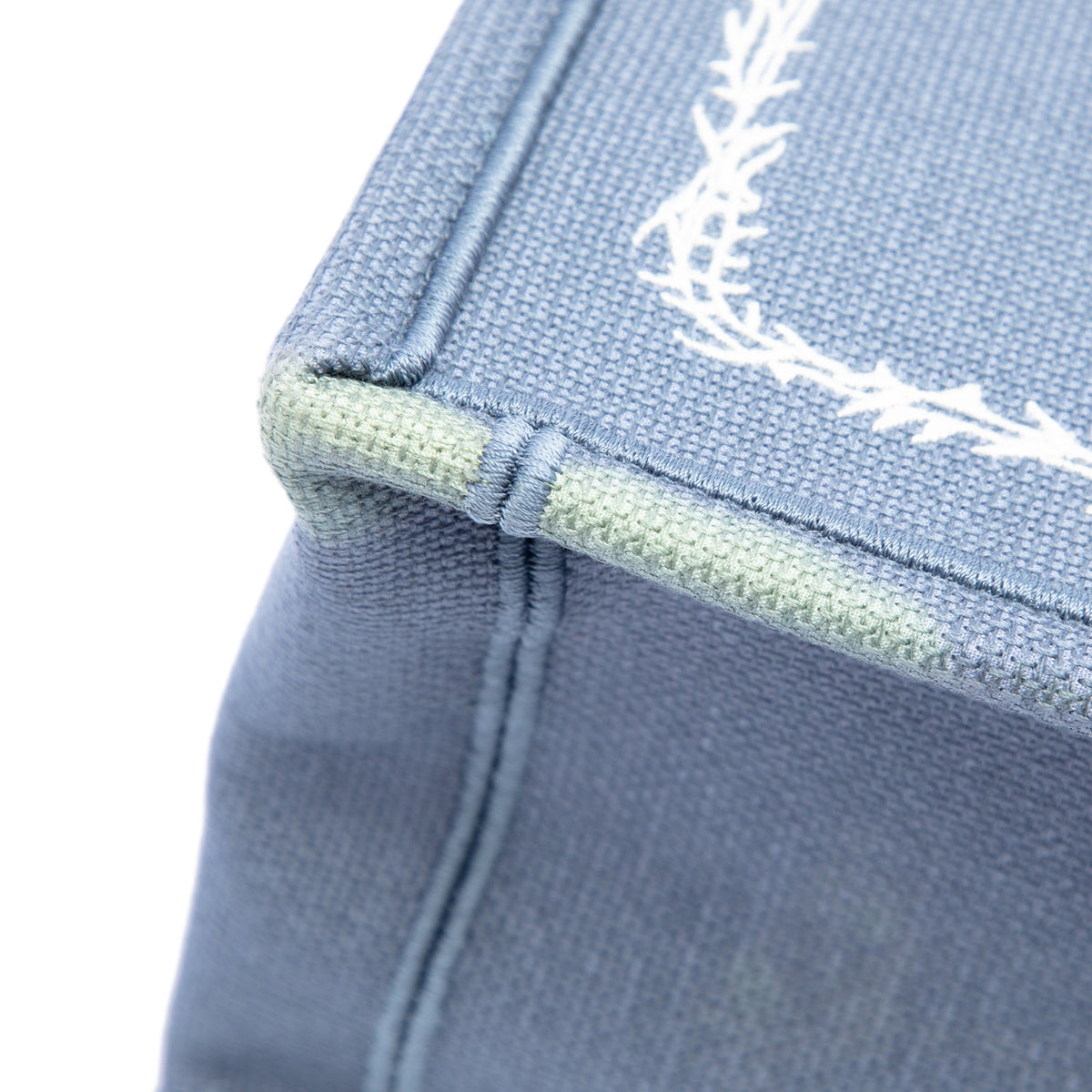 Dior Large Embroidered Canvas Les Fleurs du Mal Book Tote — Blue