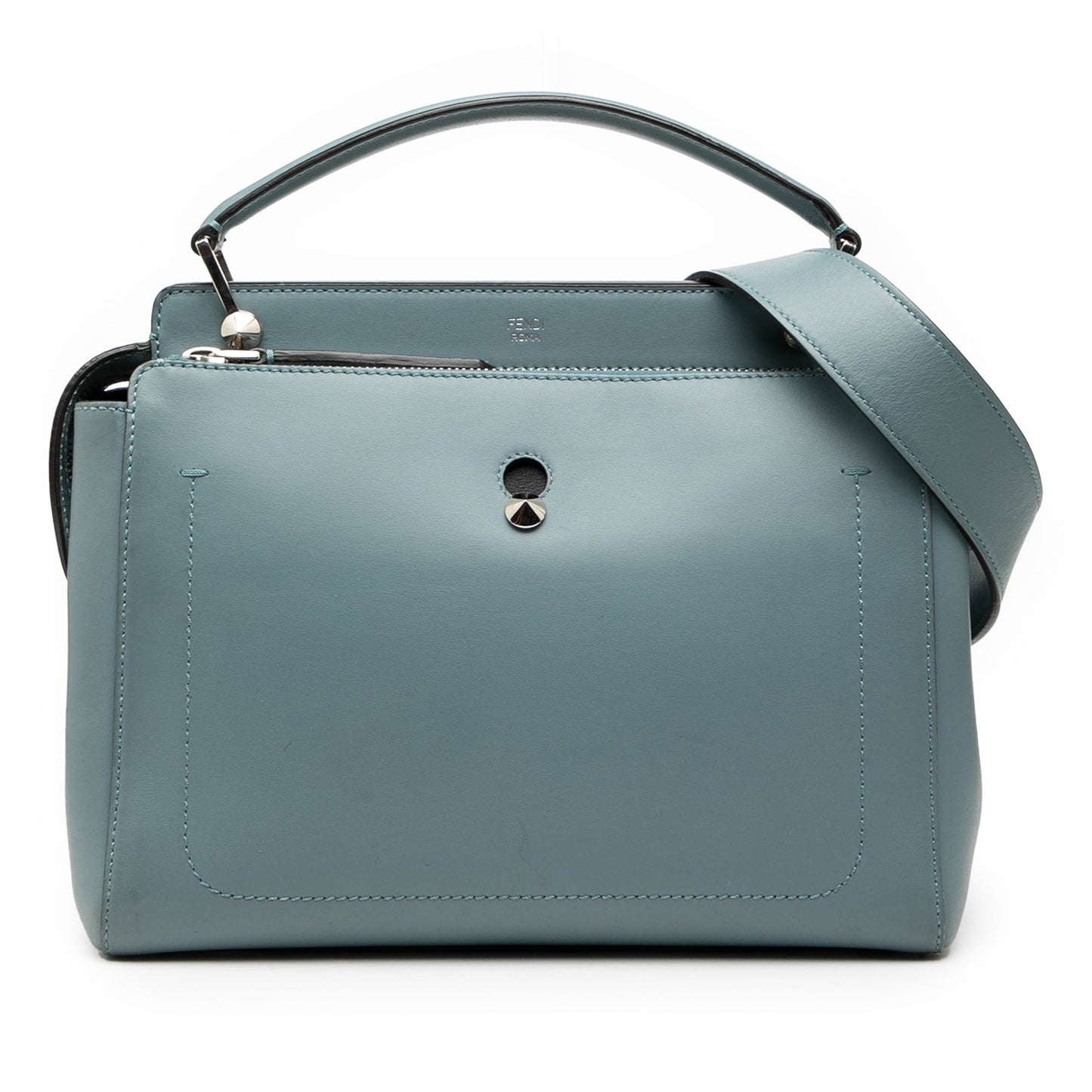 Fendi Medium Leather DotCom Satchel