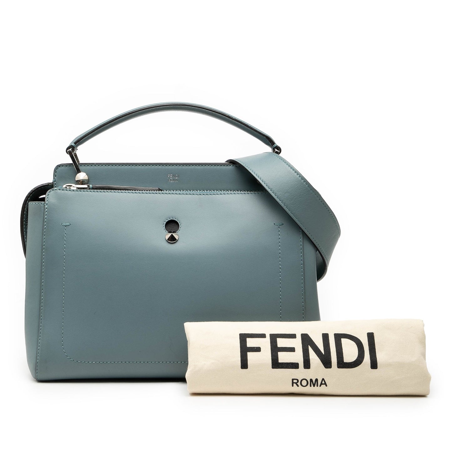 Fendi Medium Leather DotCom Satchel