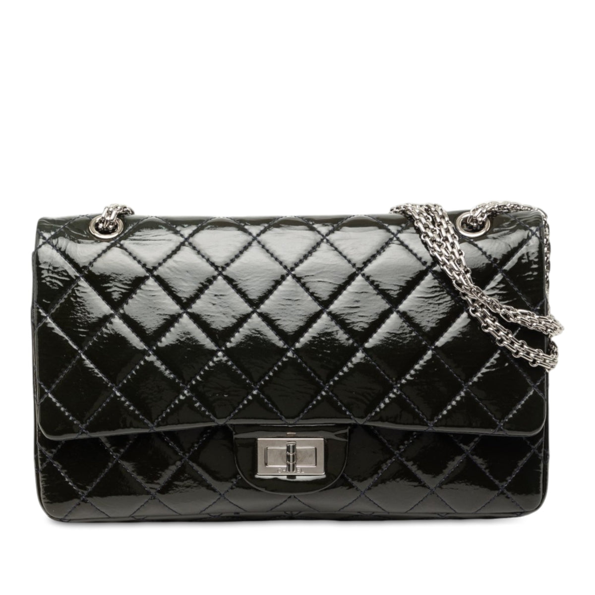Chanel Quilted Patent Reissue 2.55 Double Flap 227