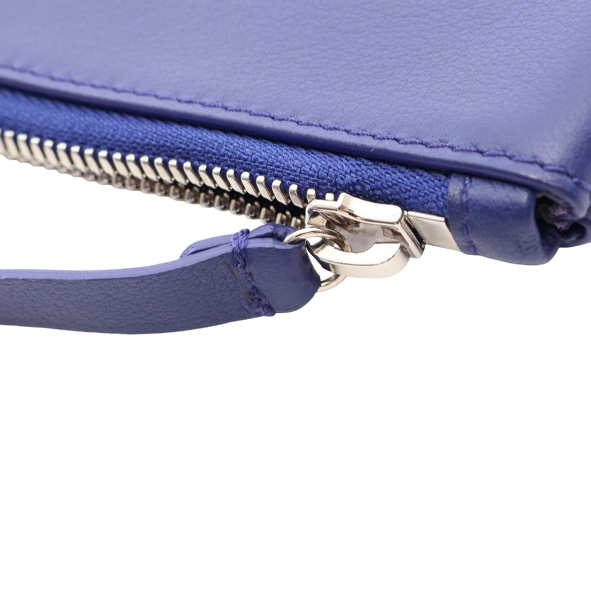 Balenciaga Calf Everyday Clutch — Blue