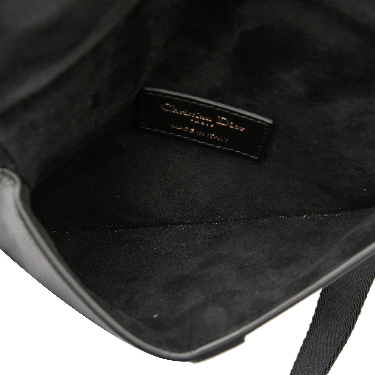Dior Grained Calfskin Saddle Belt Pouch