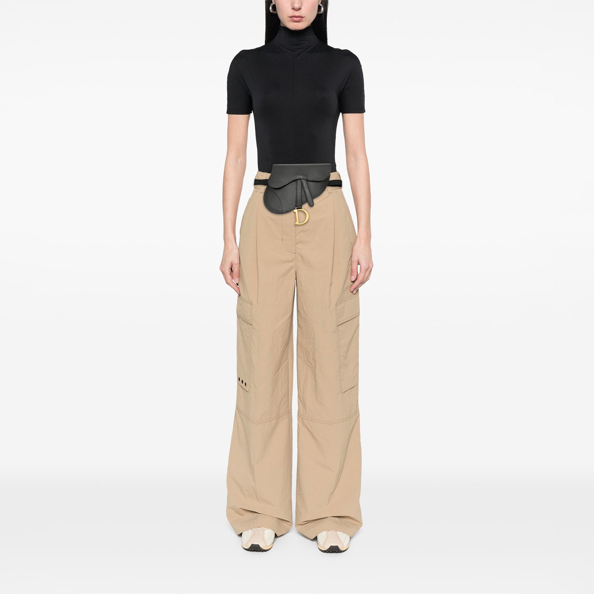 Dior Grained Calfskin Saddle Belt Pouch