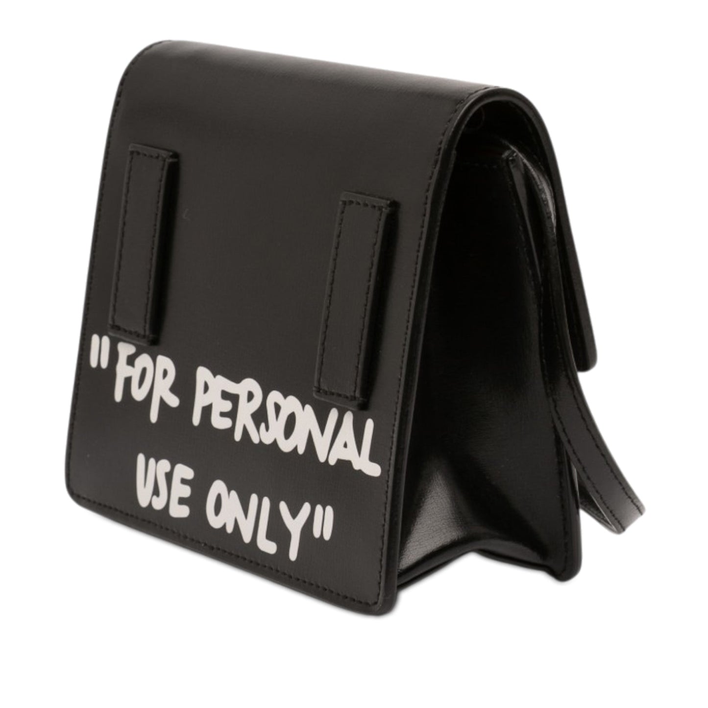 Off-White Glazed Calfskin Cash Inside Jitney 0.7 Bag