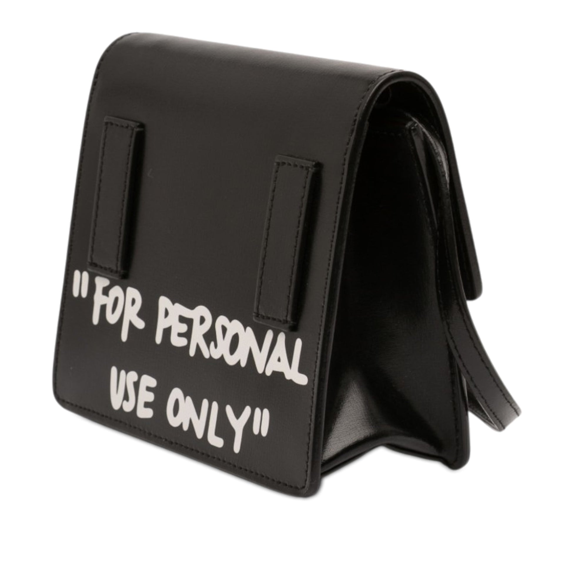 Off-White Glazed Calfskin Cash Inside Jitney 0.7 Bag
