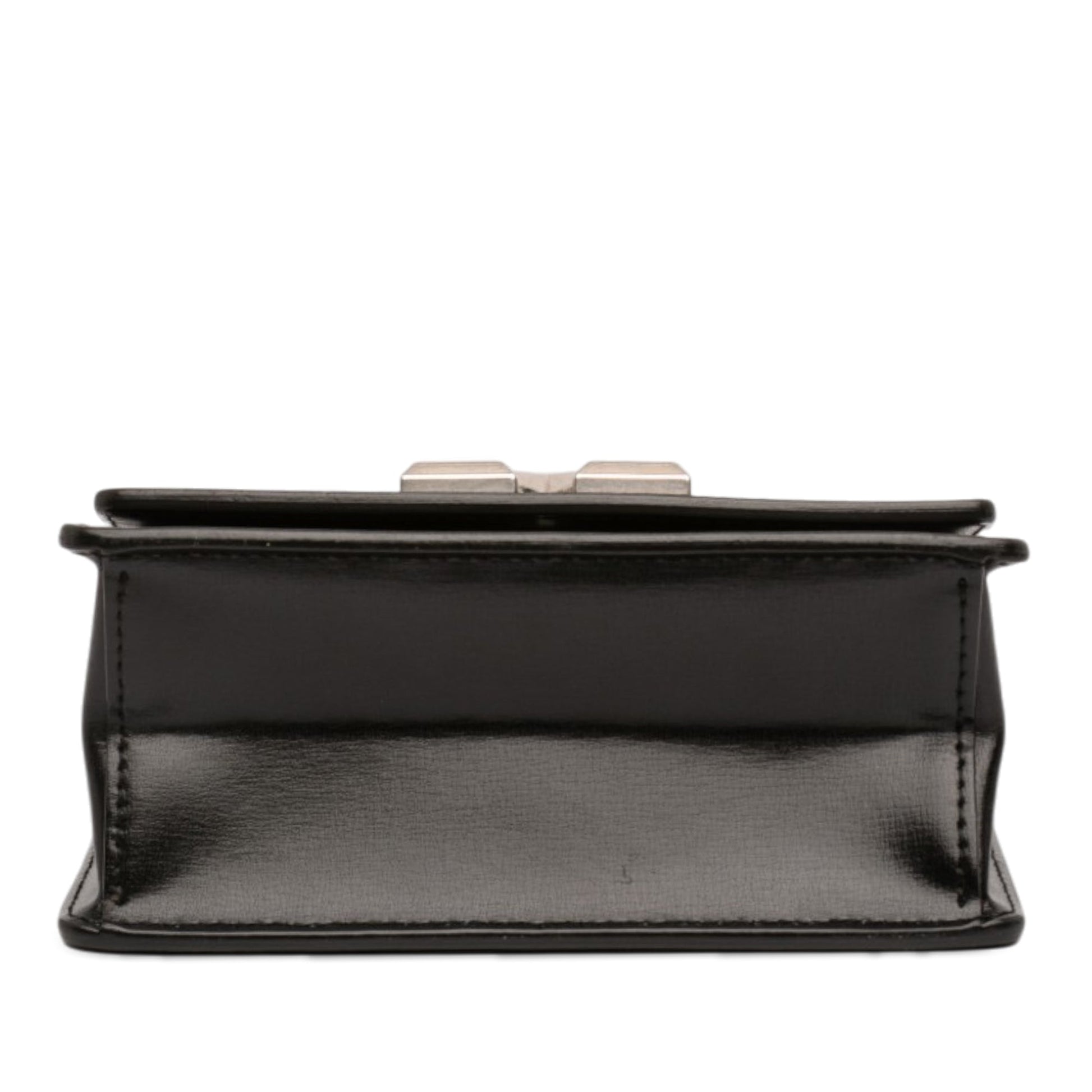 Off-White Glazed Calfskin Cash Inside Jitney 0.7 Bag
