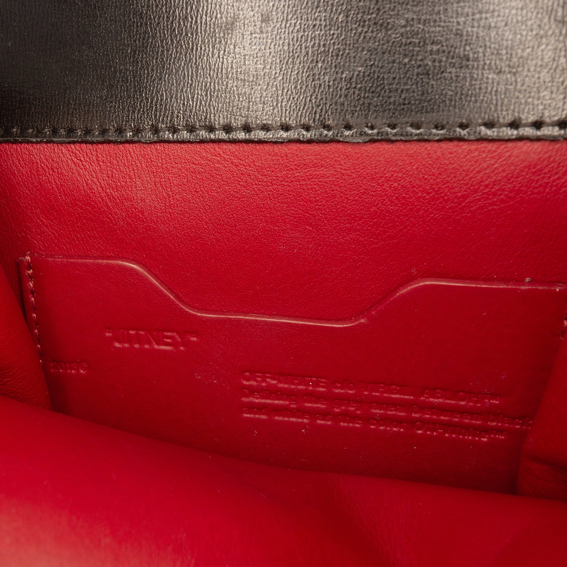 Off-White Glazed Calfskin Cash Inside Jitney 0.7 Bag