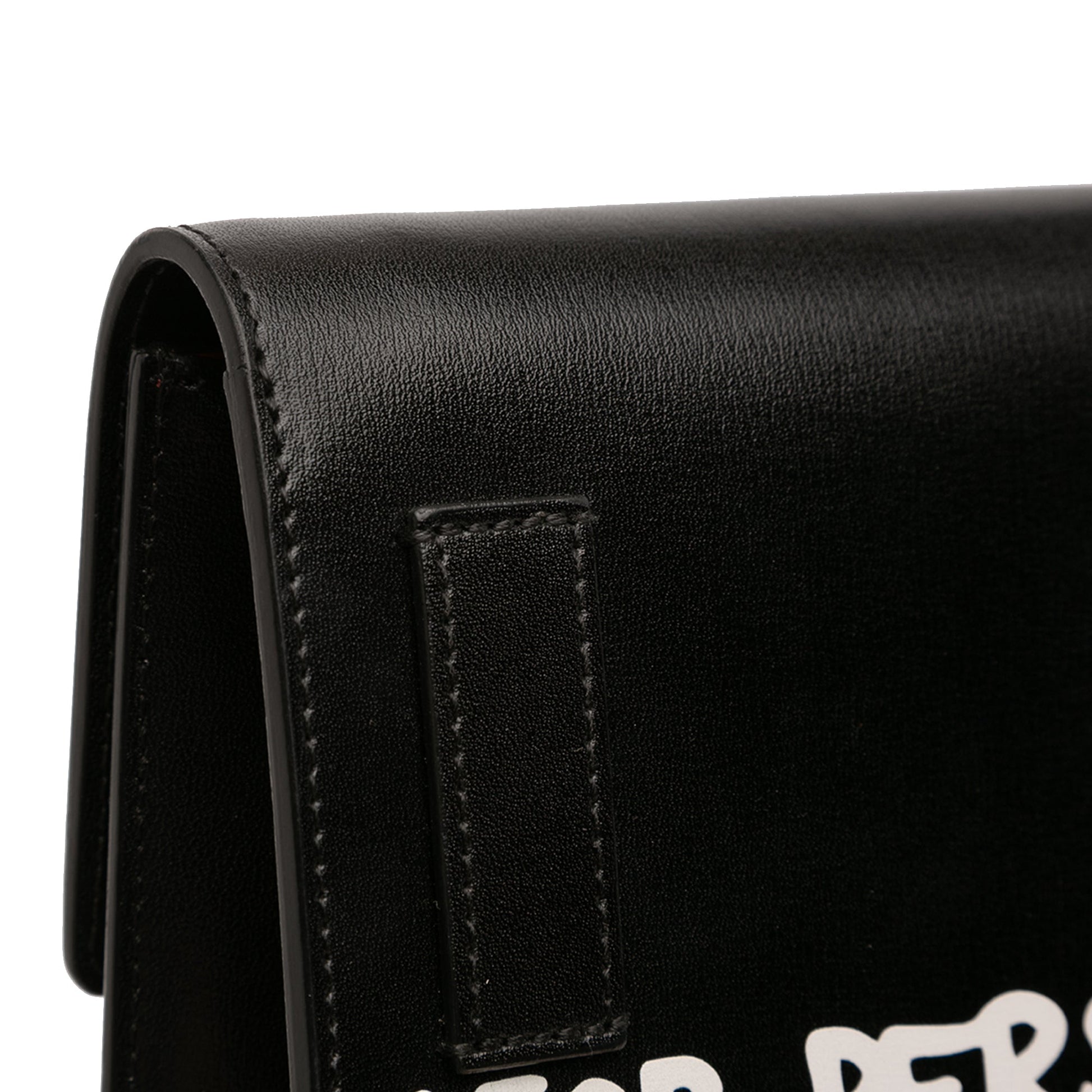 Off-White Glazed Calfskin Cash Inside Jitney 0.7 Bag