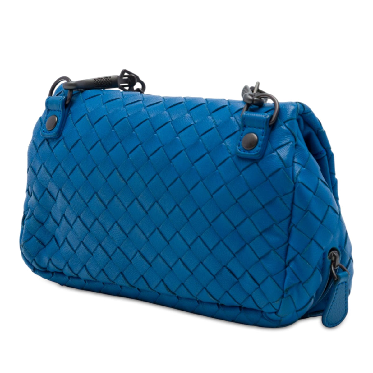 Bottega Veneta Mini Nappa Intrecciato Expandable Chain Flap Crossbody