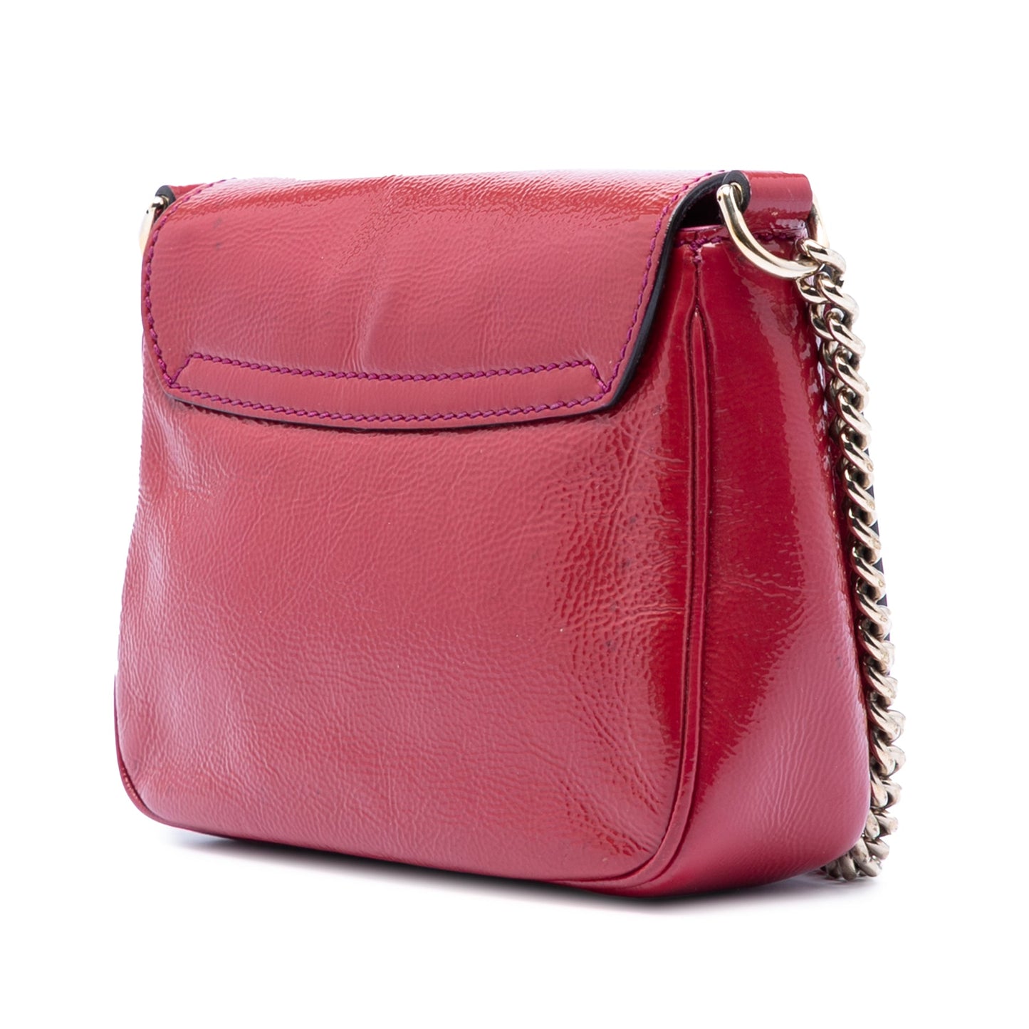 Gucci Small Patent Soho Chain Flap Crossbody