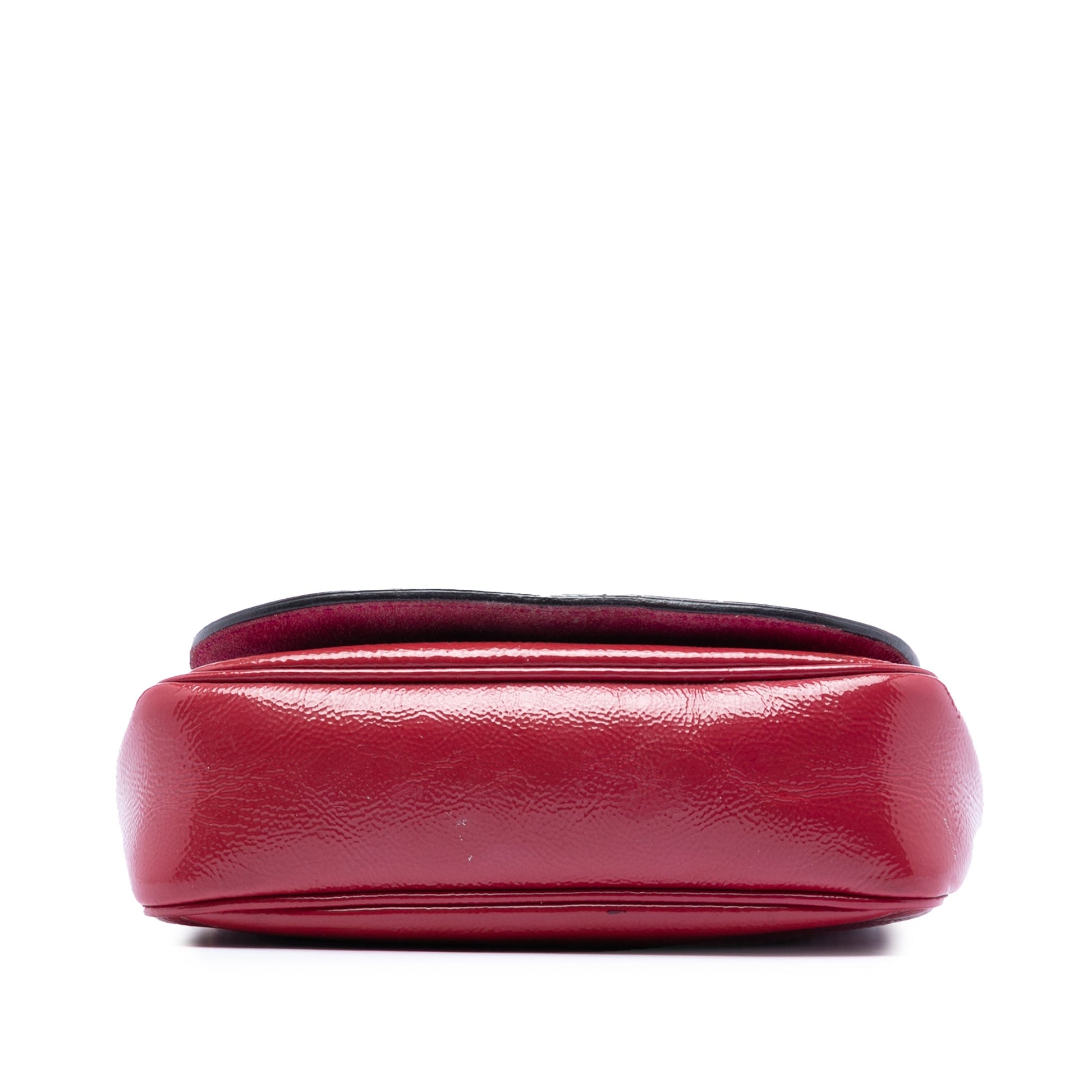 Gucci Small Patent Soho Chain Flap Crossbody