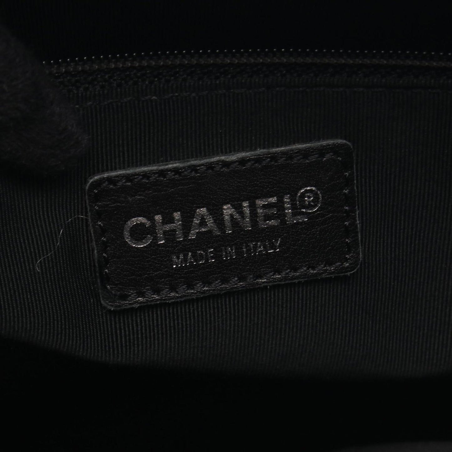 Chanel CC Quilted Caviar Bowler Bag