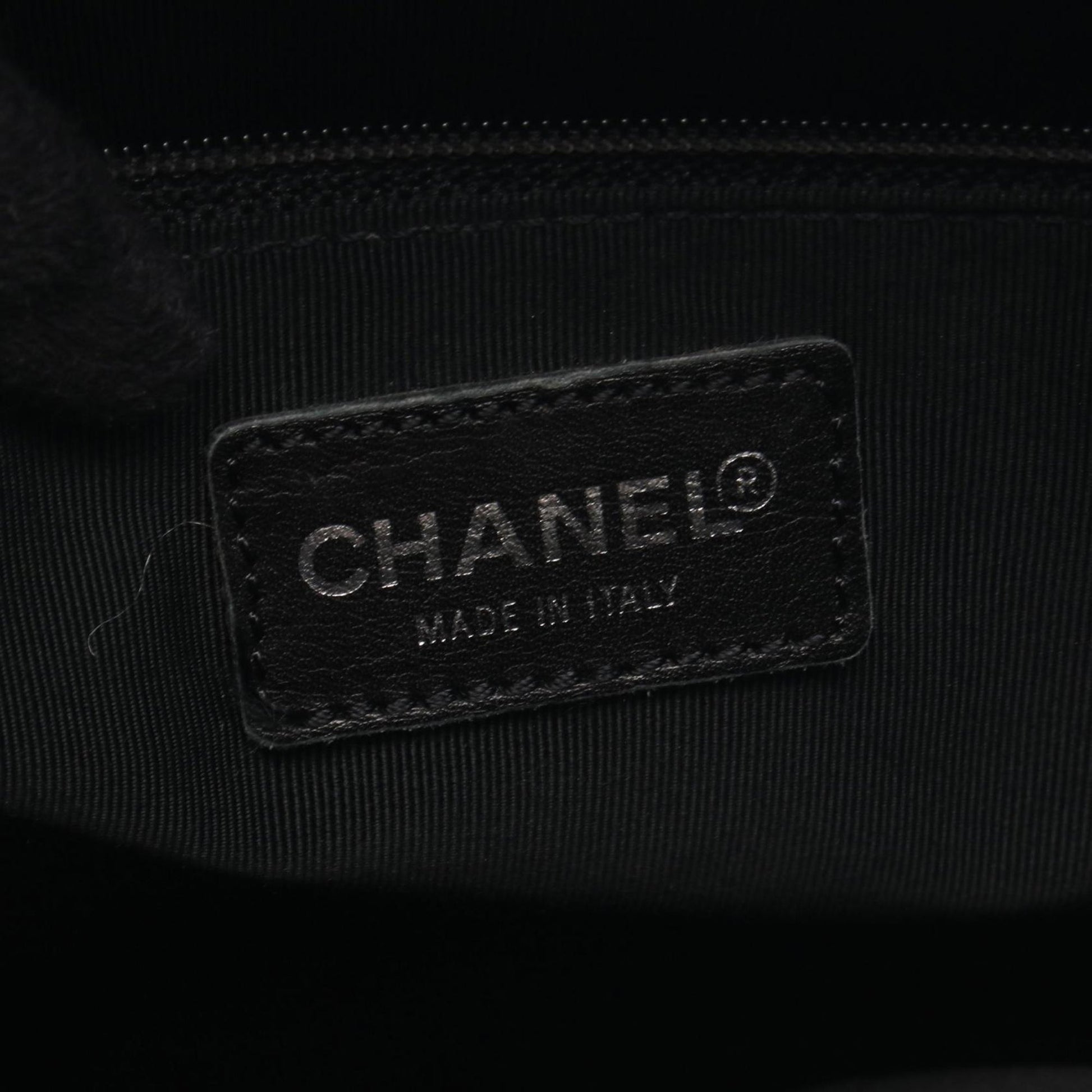 Chanel CC Quilted Caviar Bowler Bag