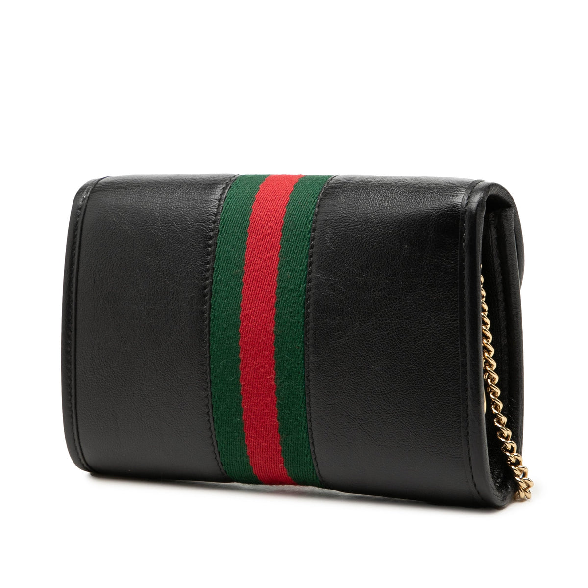Gucci Mini Calfskin Rajah Web Chain Crossbody