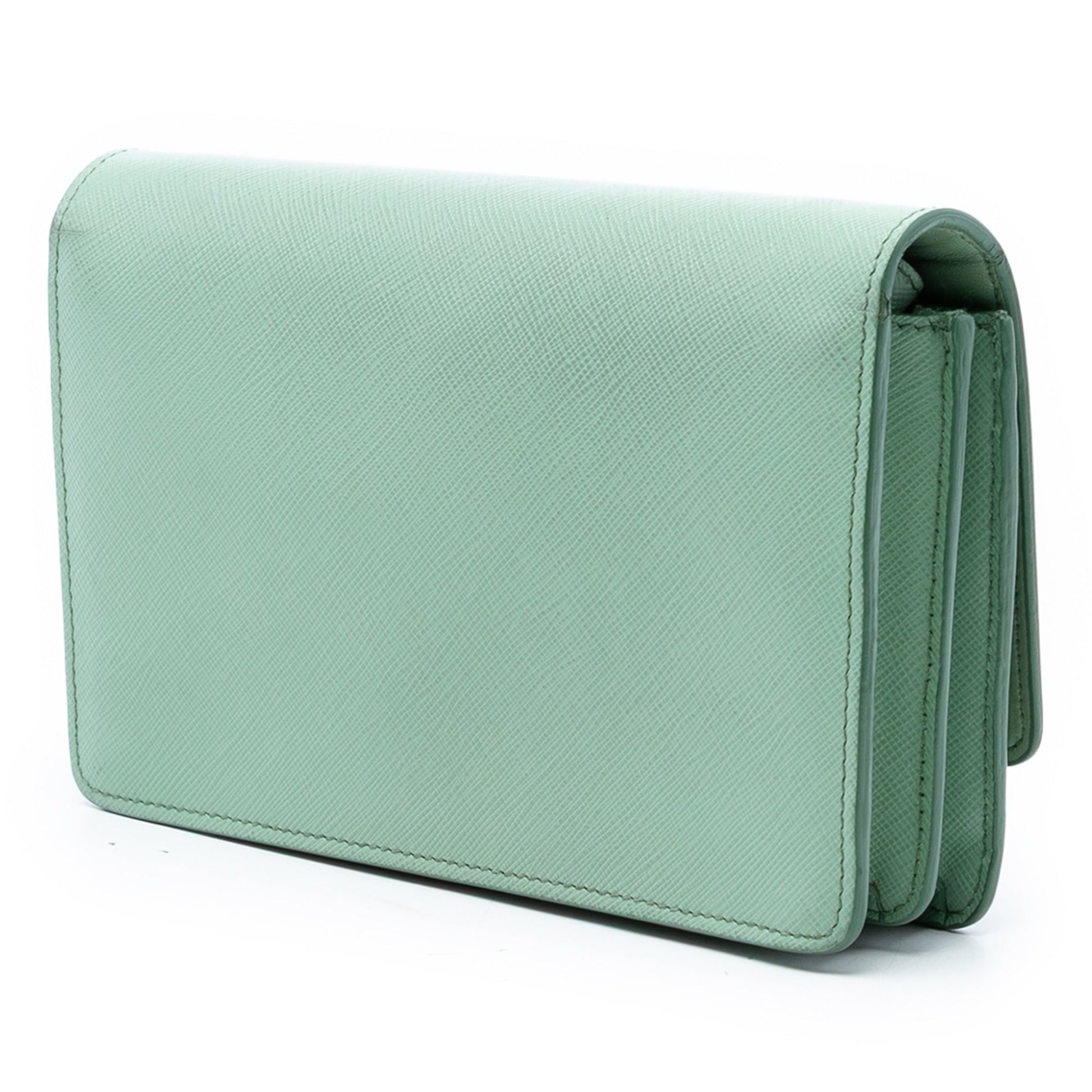 Saffiano Wallet on Strap