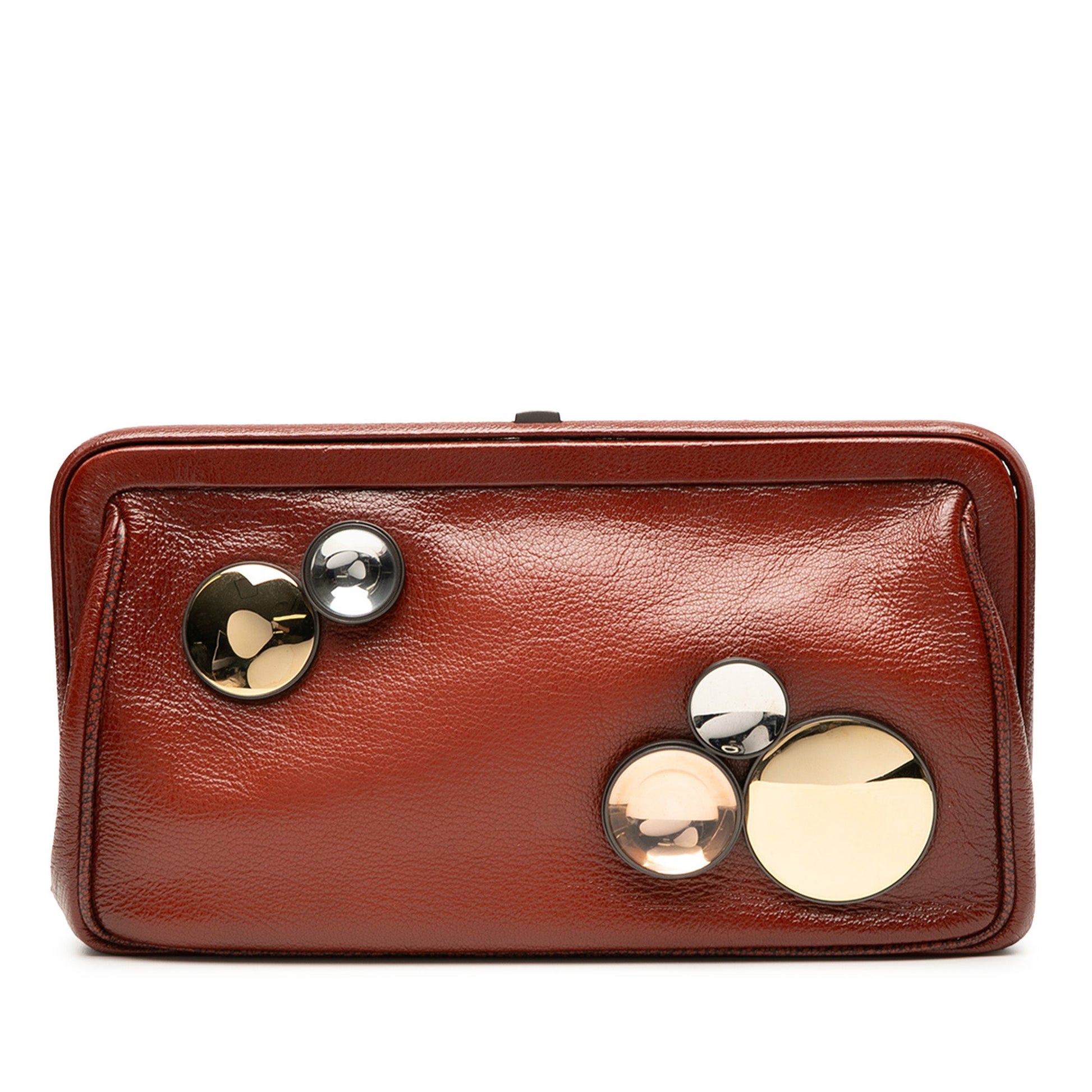 Bottega Veneta Nappa Mirror Lens Clutch