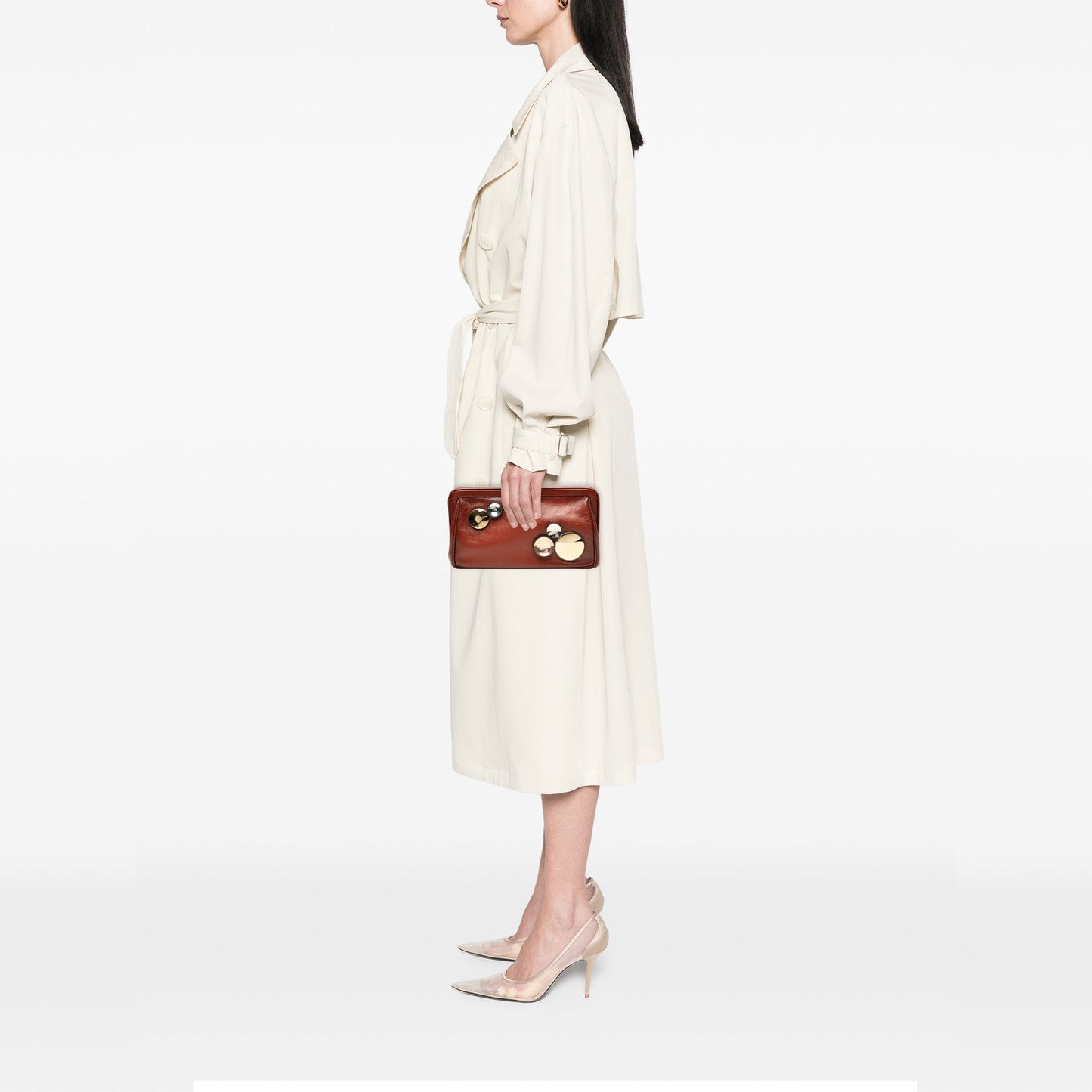 Bottega Veneta Nappa Mirror Lens Clutch