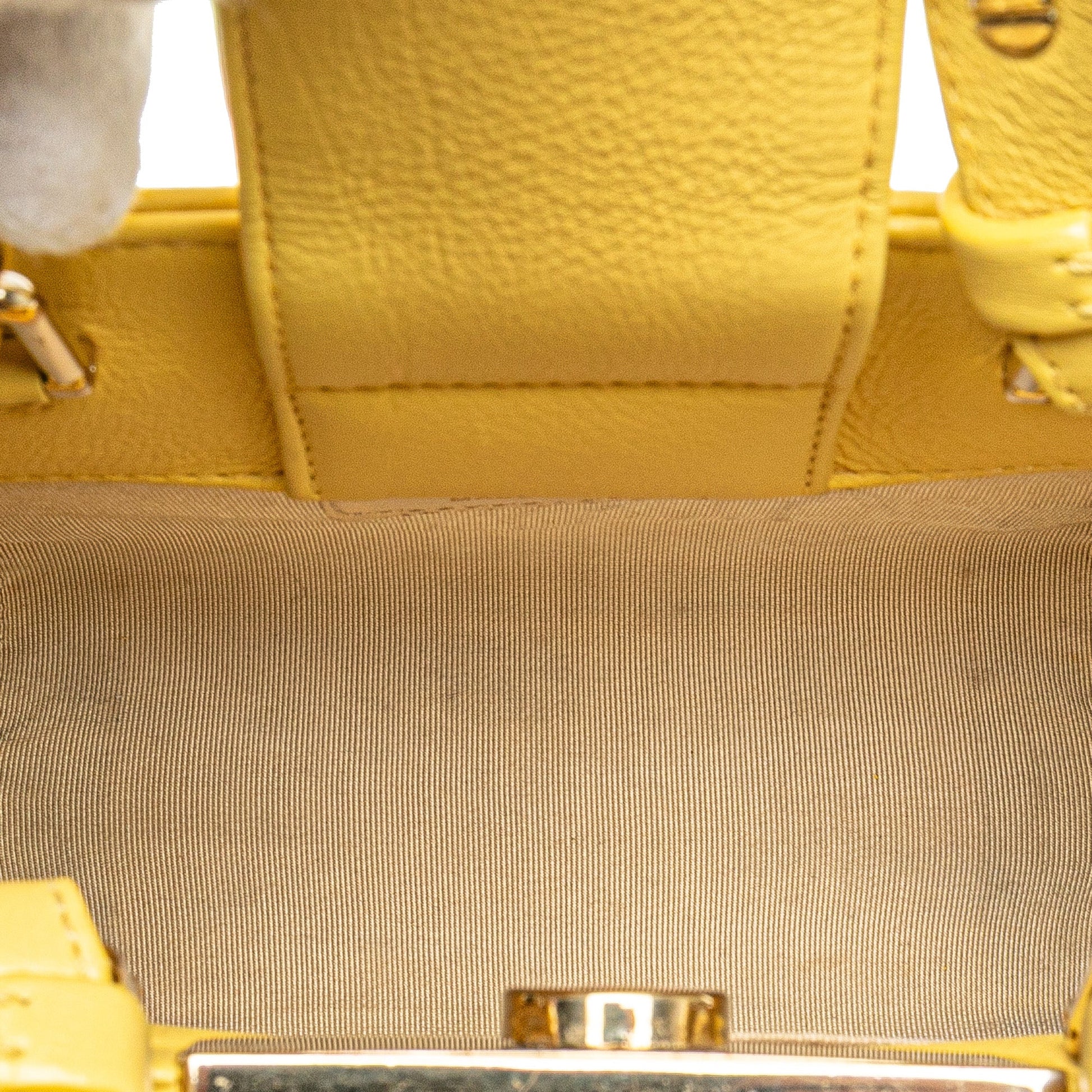 Chanel Mini Calfskin Label Click Shopping Tote
