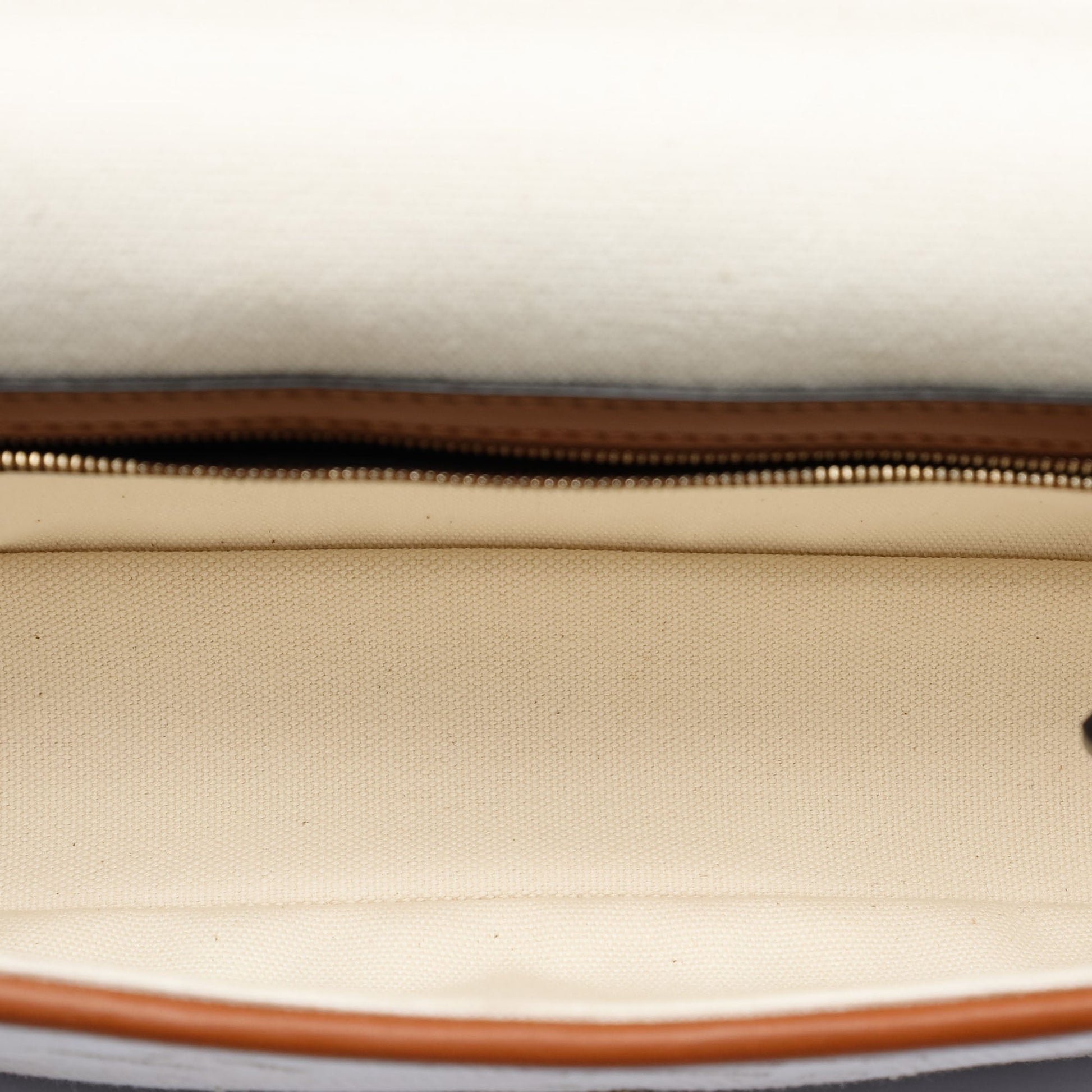 Fendi Zucca Embroidered Canvas Baguette Satchel