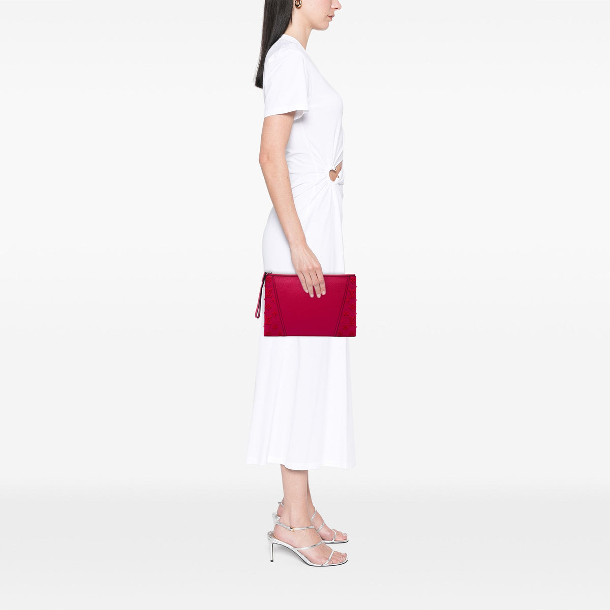 Louis Vuitton Veau Cachemire W Pochette — Red