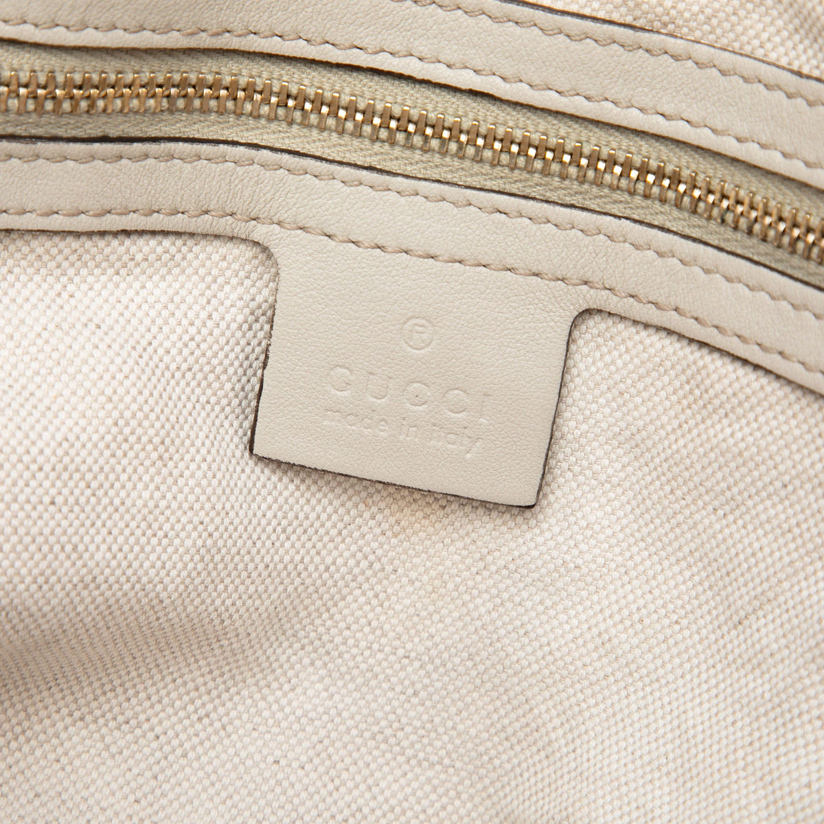 Gucci Guccissima Heart Bit Tote — White