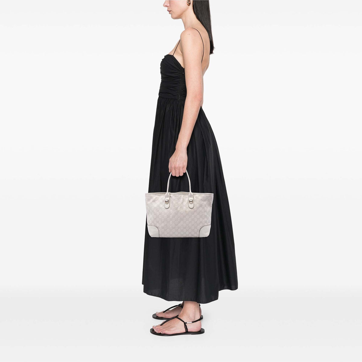 Gucci Guccissima Heart Bit Tote — White