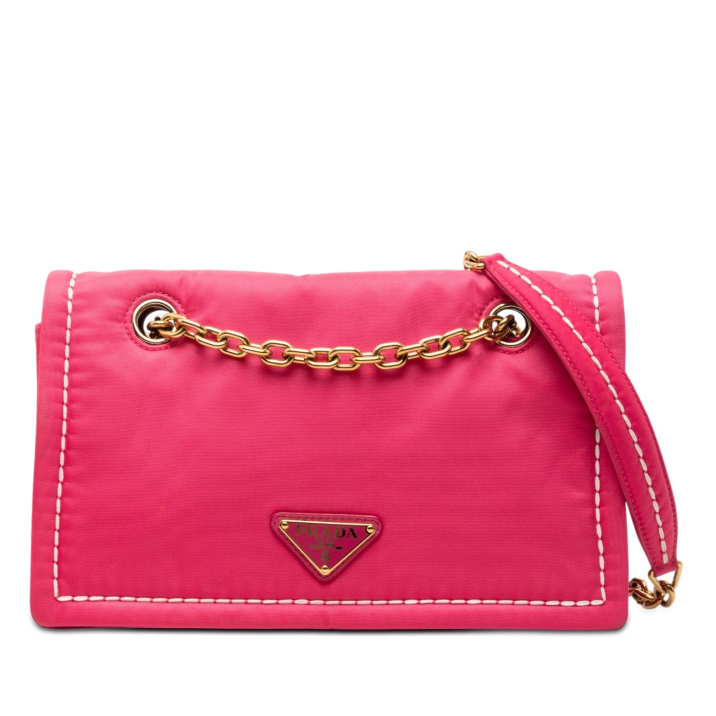 Prada Tessuto Chain Flap Crossbody