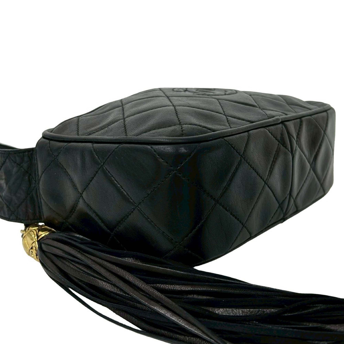 Chanel Small CC Quilted Lambskin Tassel Camera Bag