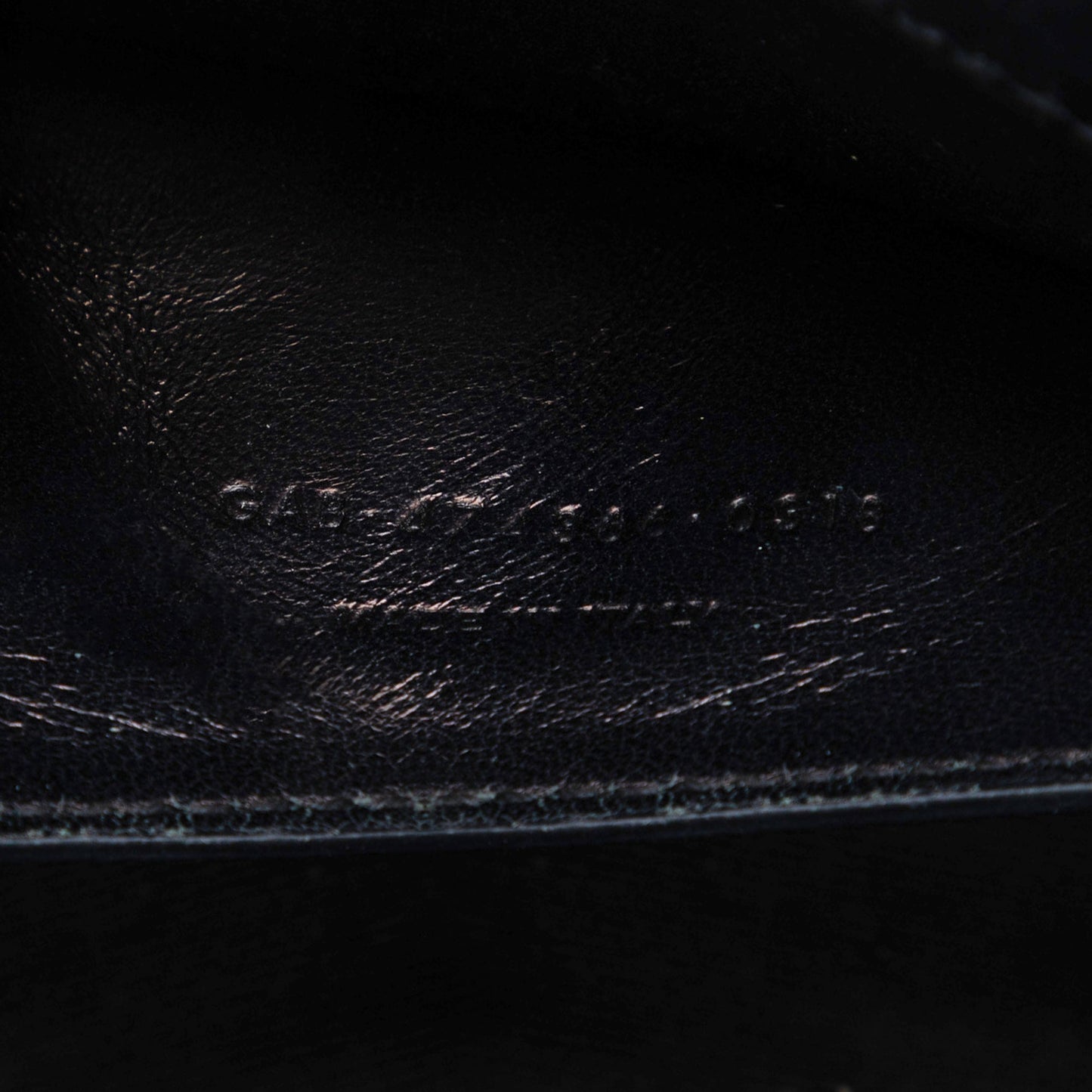 Croc Embossed Leather Monogram Kate Tassel Wallet on Chain