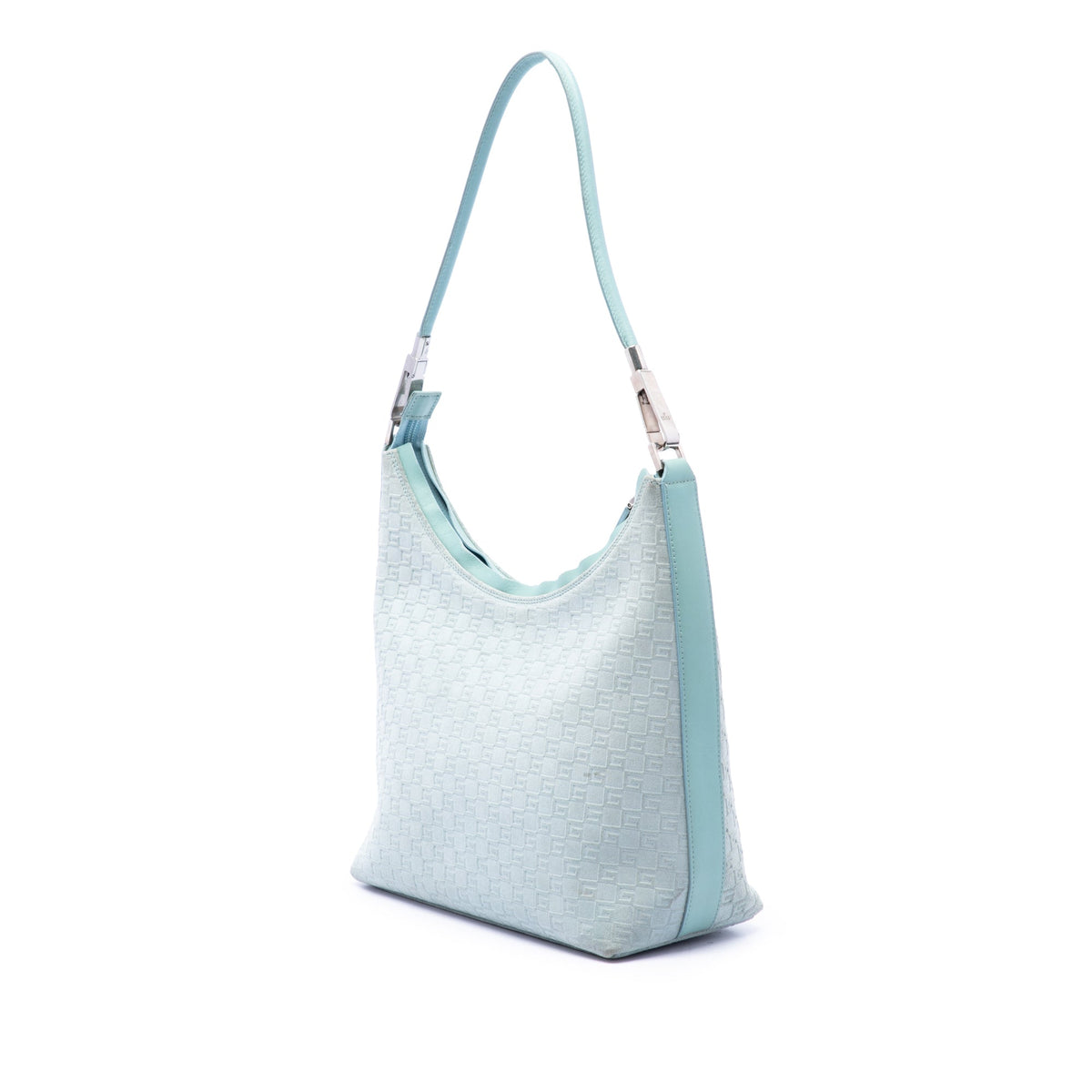 Gucci Square G Suede Shoulder Bag