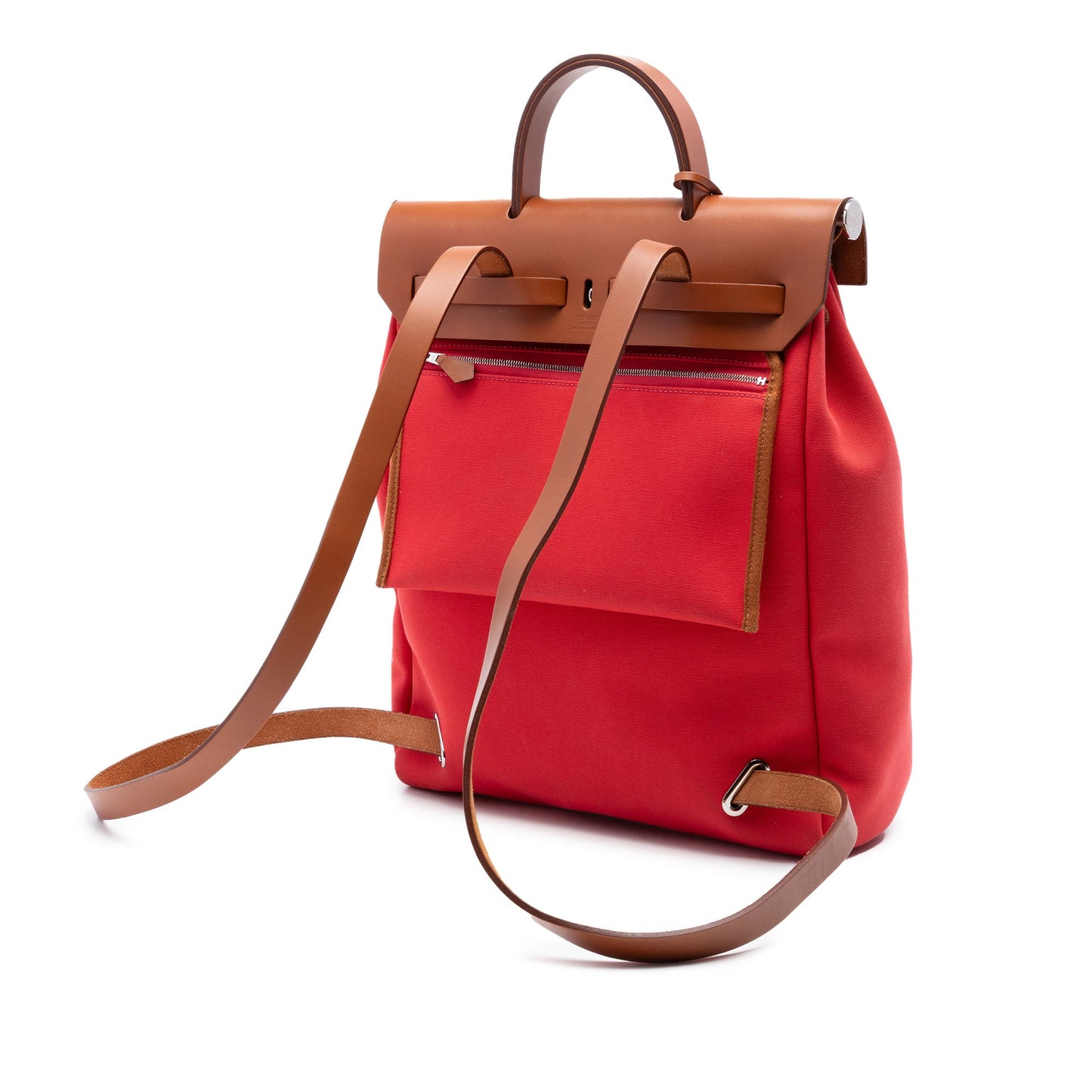 Hermès Toile Herbag A Dos Zip Retourne Backpack