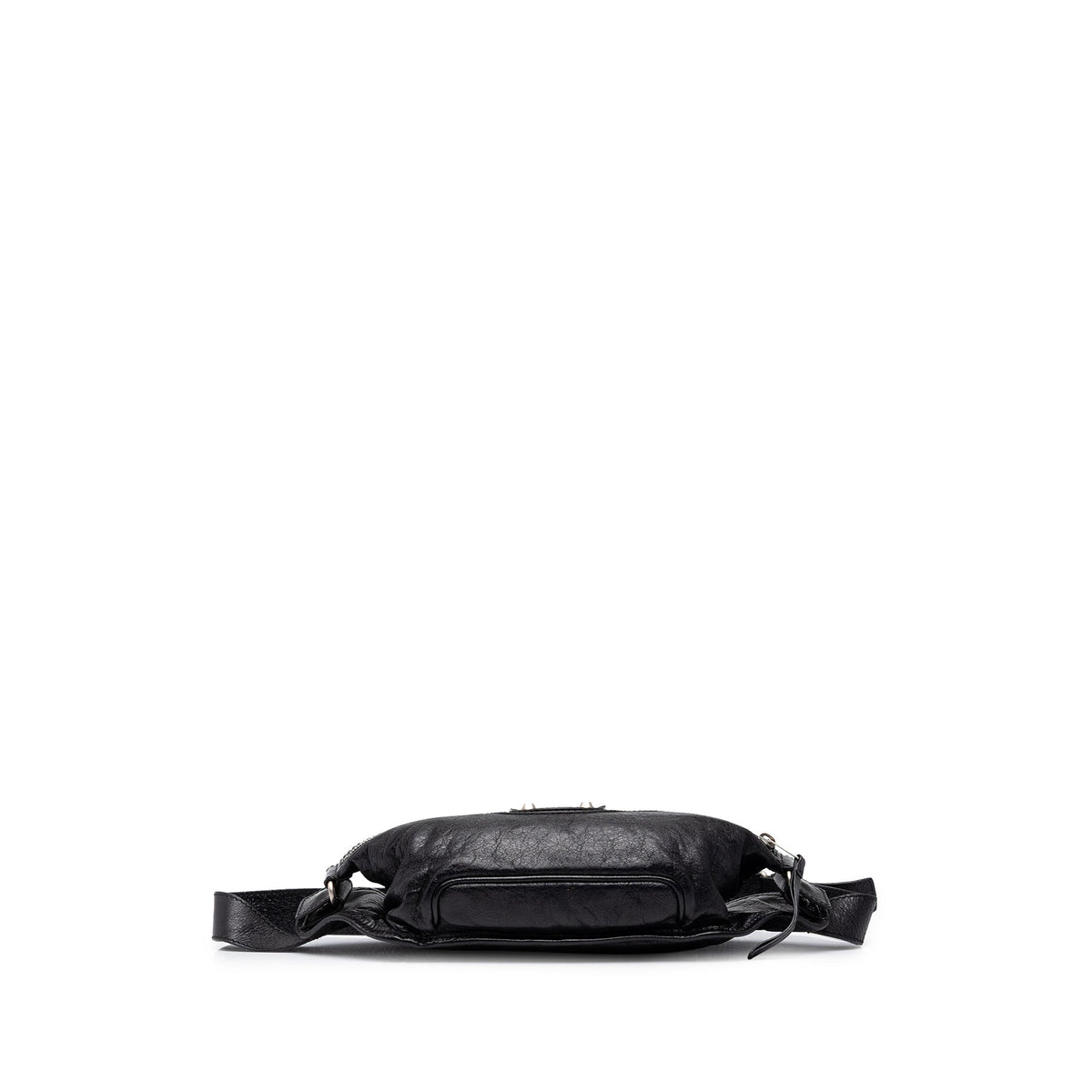 Balenciaga Lambskin Motocross Classic Neo Lift Belt Bag — Black