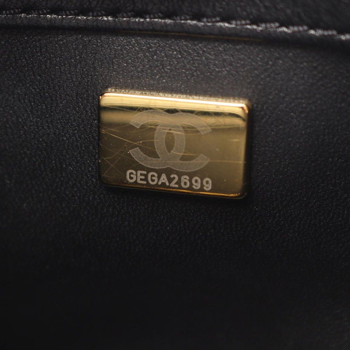 Chanel Small Quilted Lambskin Chain Around Boy Top Handle Flap