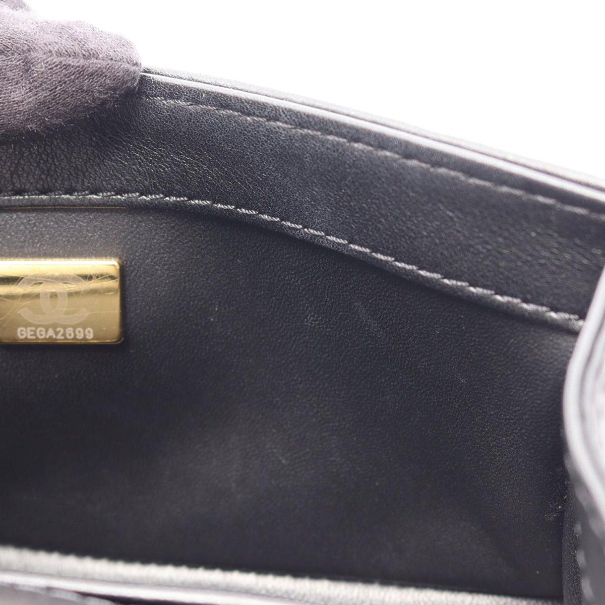 Chanel Small Quilted Lambskin Chain Around Boy Top Handle Flap