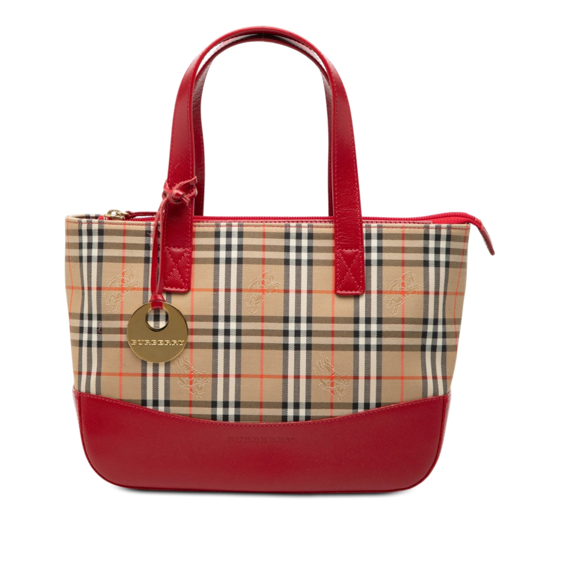 Burberry Haymarket Check Canvas Tote
