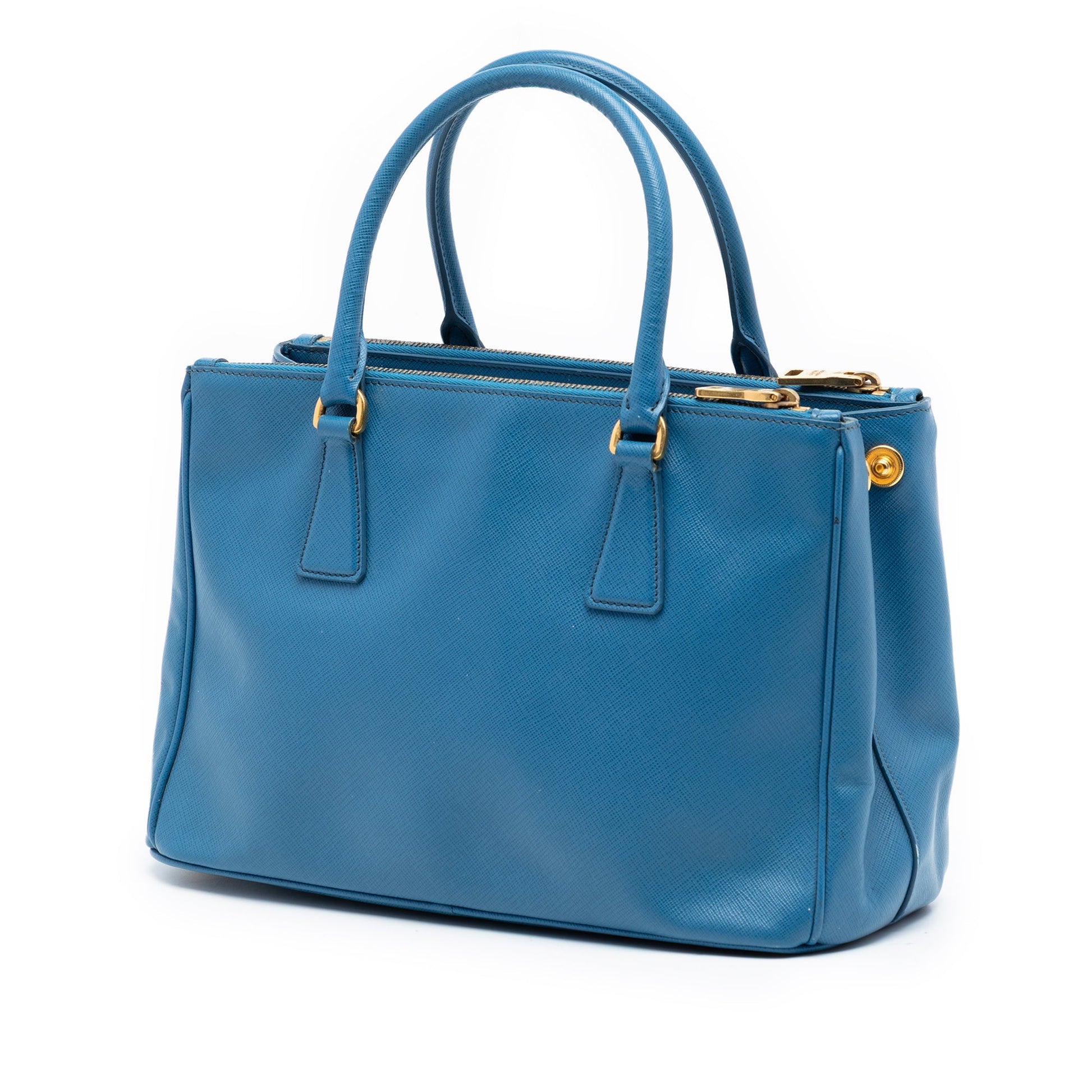 Prada Small Saffiano Lux Galleria Double Zip Satchel