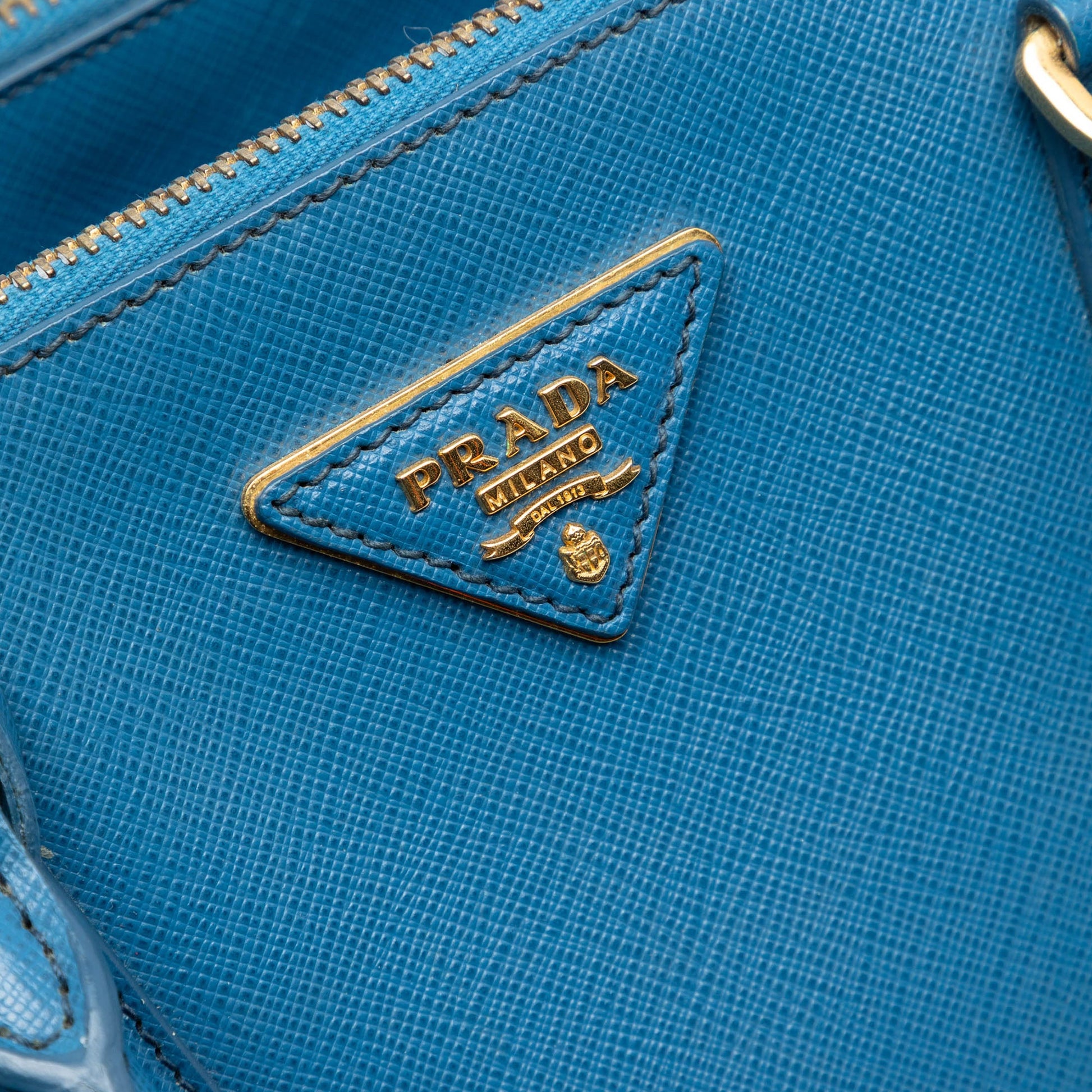 Prada Small Saffiano Lux Galleria Double Zip Satchel