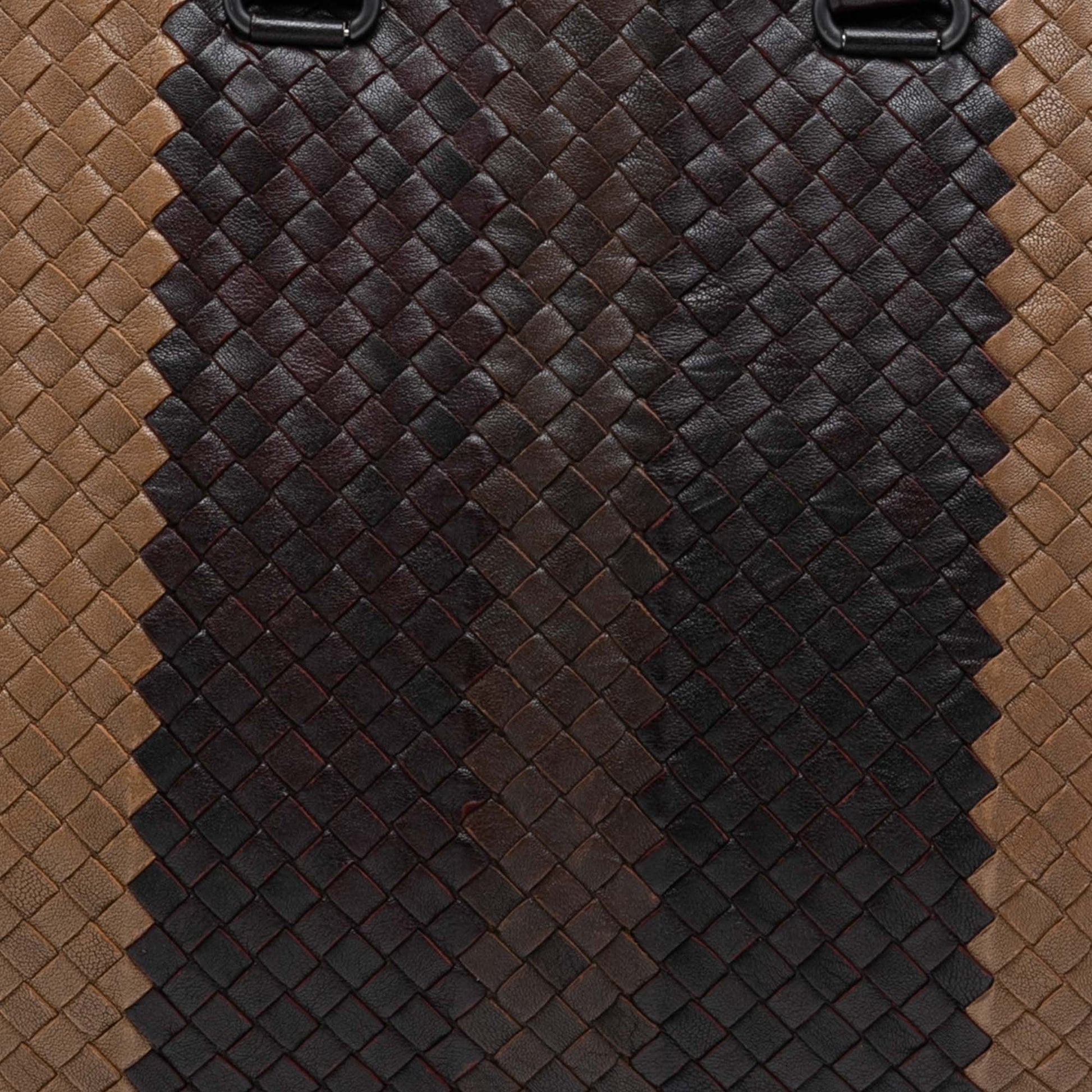 Bottega Veneta Nappa Intrecciato Club Fume Briefcase