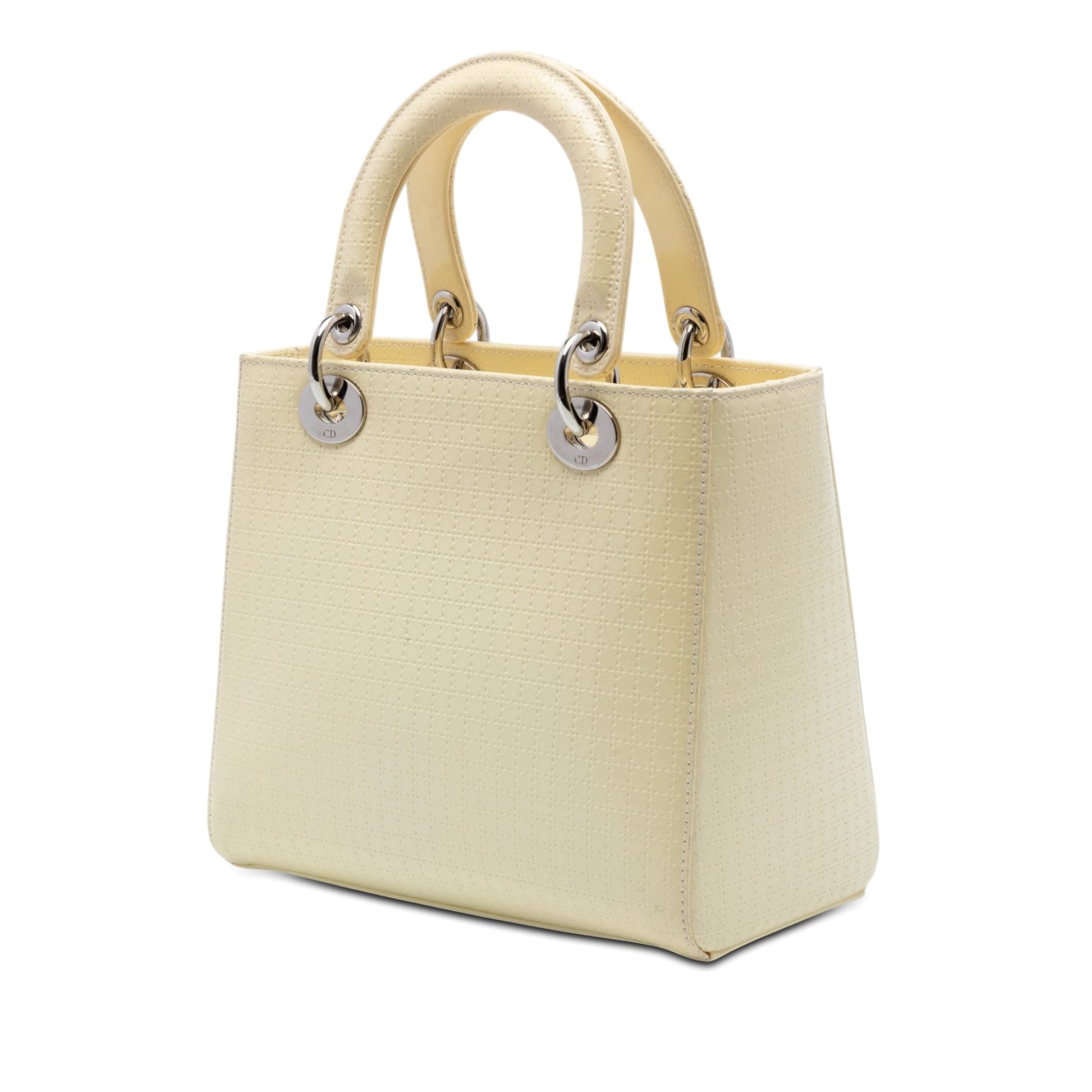 Dior Medium Patent Microcannage Lady Dior