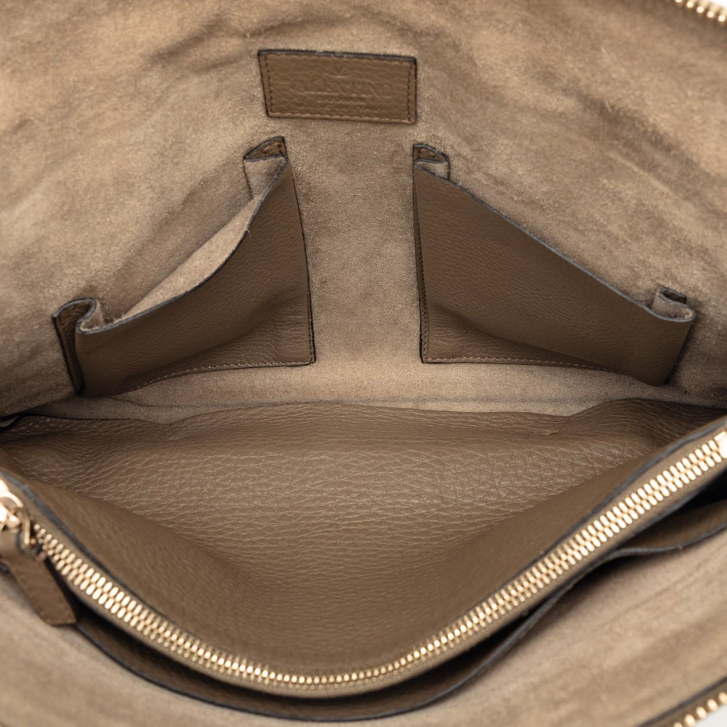 Valentino Grained Calfskin Rockstud Clutch