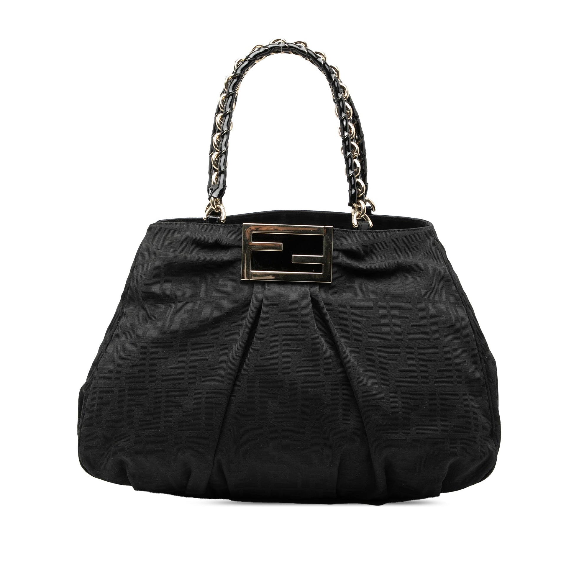 Fendi Large Zucca Canvas Mia Tote